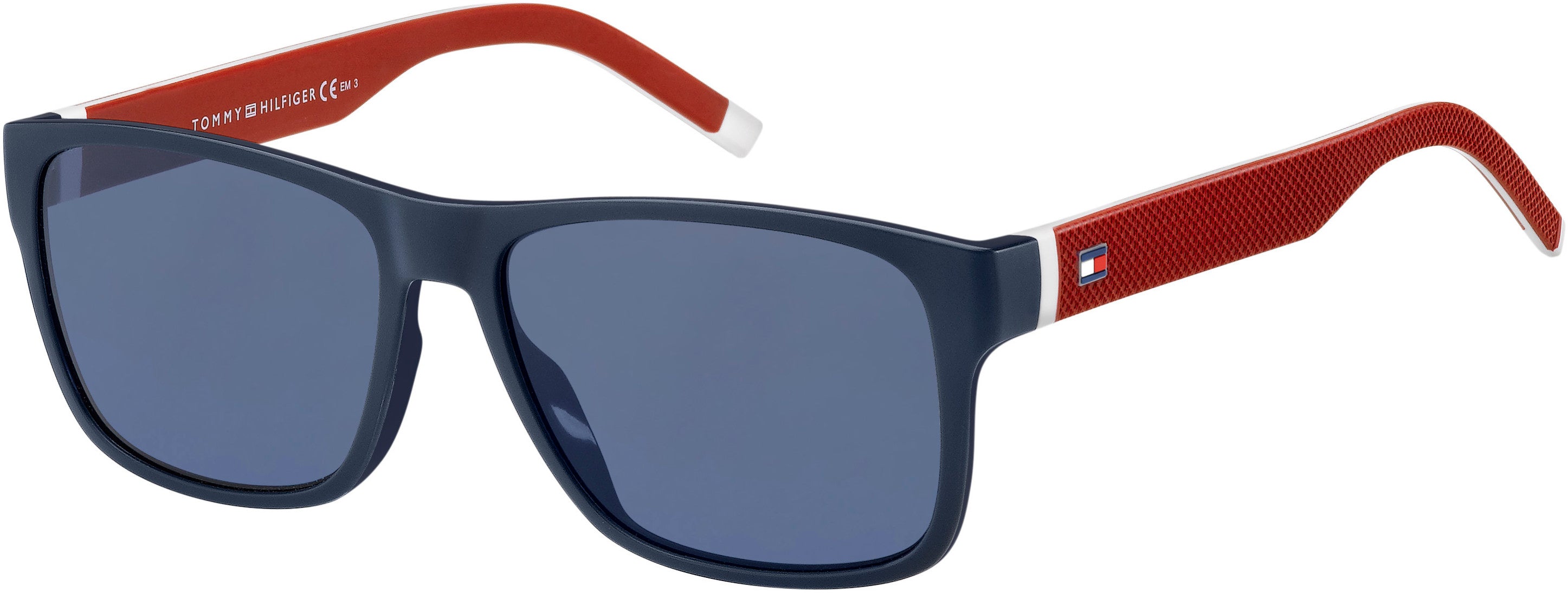 Tommy Hilfiger T. Hilfiger 1718/S Rectangular Sunglasses 08RU-08RU  Bl Red White (KU Blue)