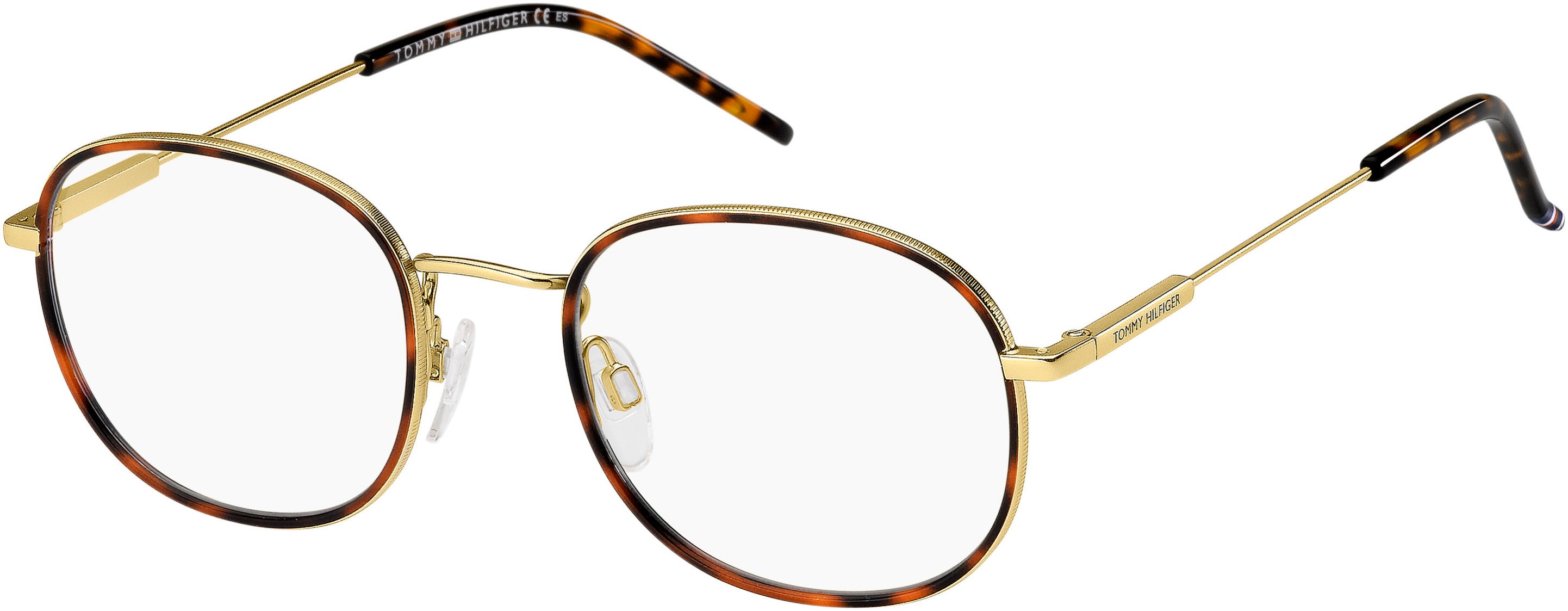 Tommy Hilfiger T. Hilfiger 1726 Rectangular Eyeglasses 0AOZ-0AOZ  Semi Matte Gold (00 Demo Lens)