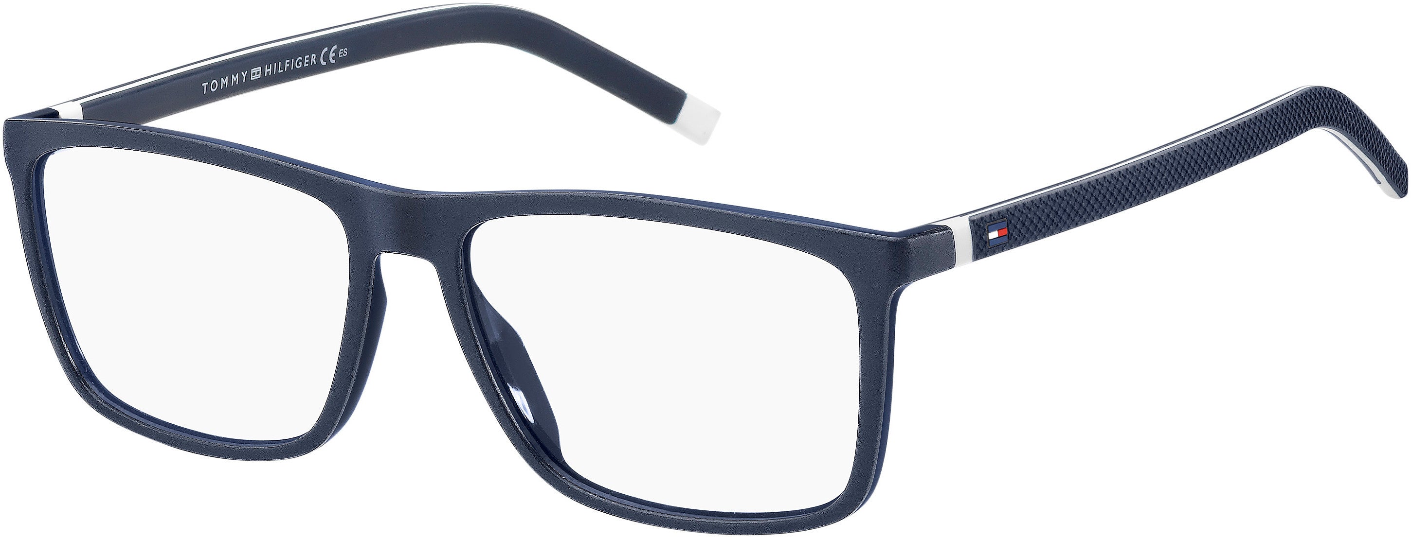Tommy Hilfiger T. Hilfiger 1742 Rectangular Eyeglasses 00JU-00JU  Blue White (00 Demo Lens)