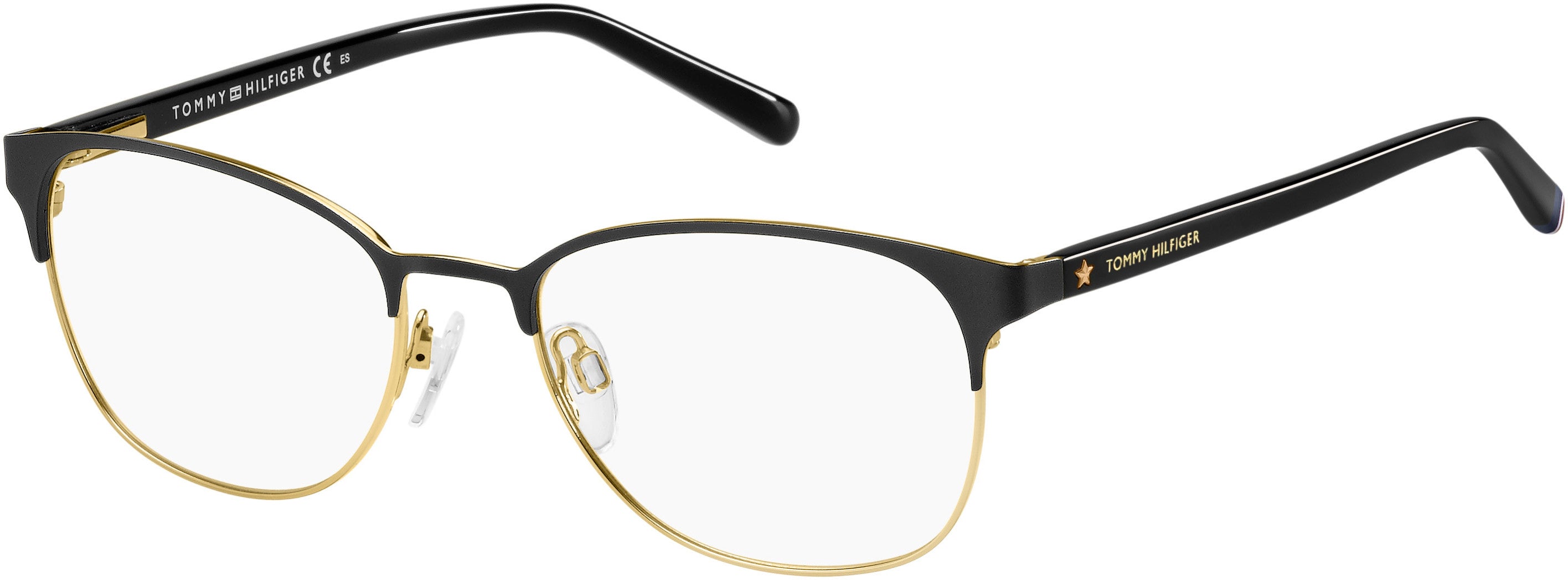 Tommy Hilfiger T. Hilfiger 1749 Cat Eye/butterfly Eyeglasses 0003-0003  Matte Black (00 Demo Lens)