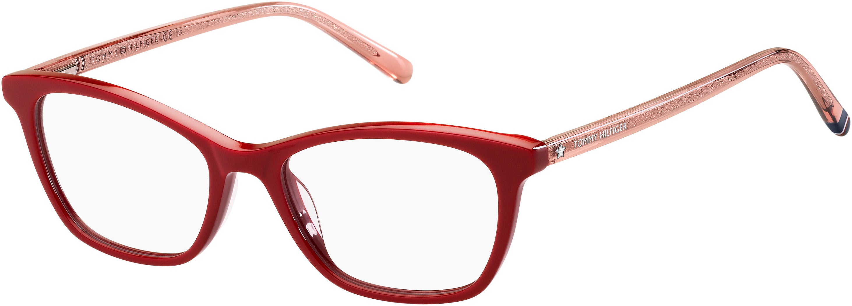 Tommy Hilfiger T. Hilfiger 1750 Cat Eye/butterfly Eyeglasses 0C19-0C19  Burgundy Nude (00 Demo Lens)