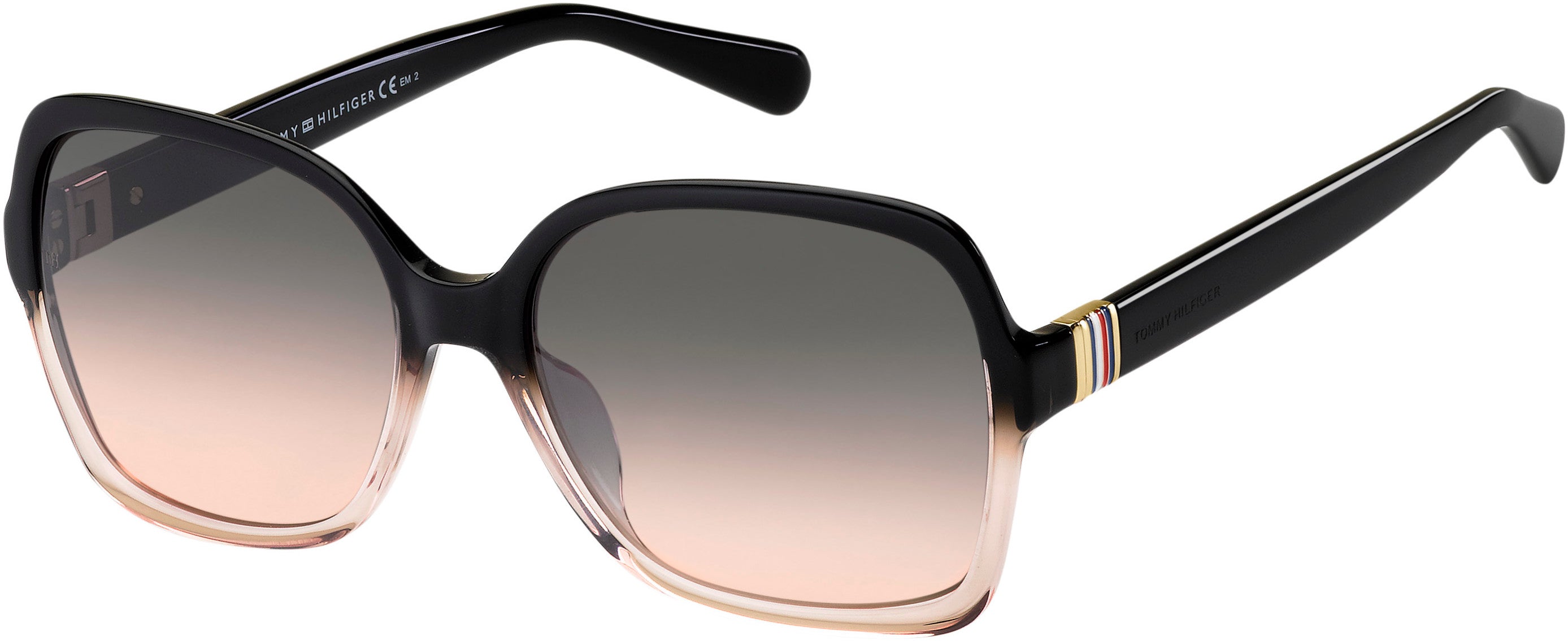 Tommy Hilfiger T. Hilfiger 1765/S Square Sunglasses 0KDX-0KDX  Black Nude (FF Gray Shded Pink)