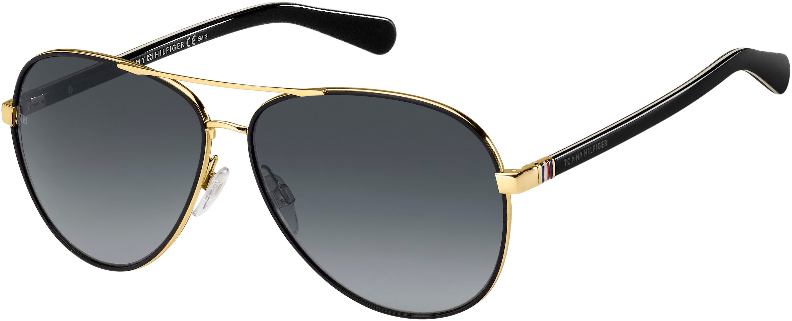 Tommy Hilfiger T. Hilfiger 1766/S Aviator Sunglasses 0000-0000  Rose Gold (9O Dark Gray Gradient)
