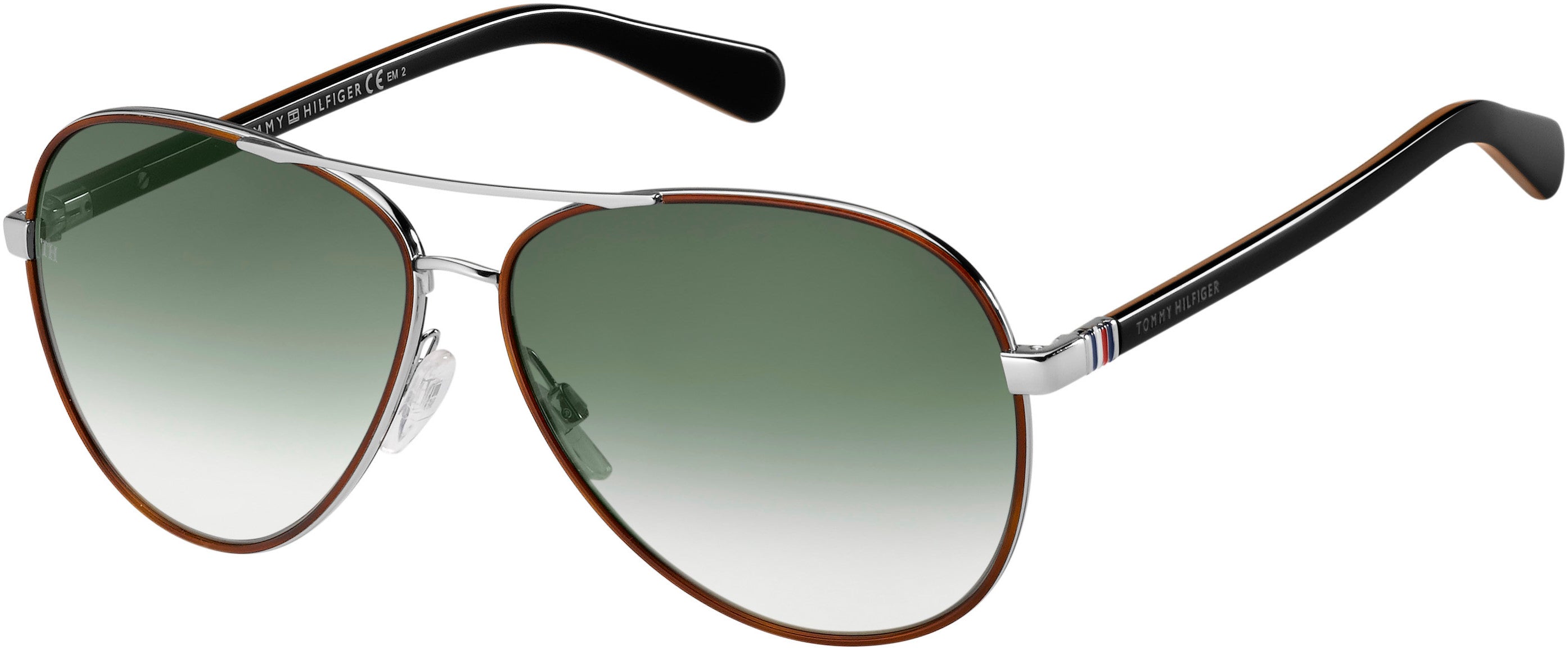 Tommy Hilfiger T. Hilfiger 1766/S Aviator Sunglasses 0010-0010  Palladium (9K Green Shaded)