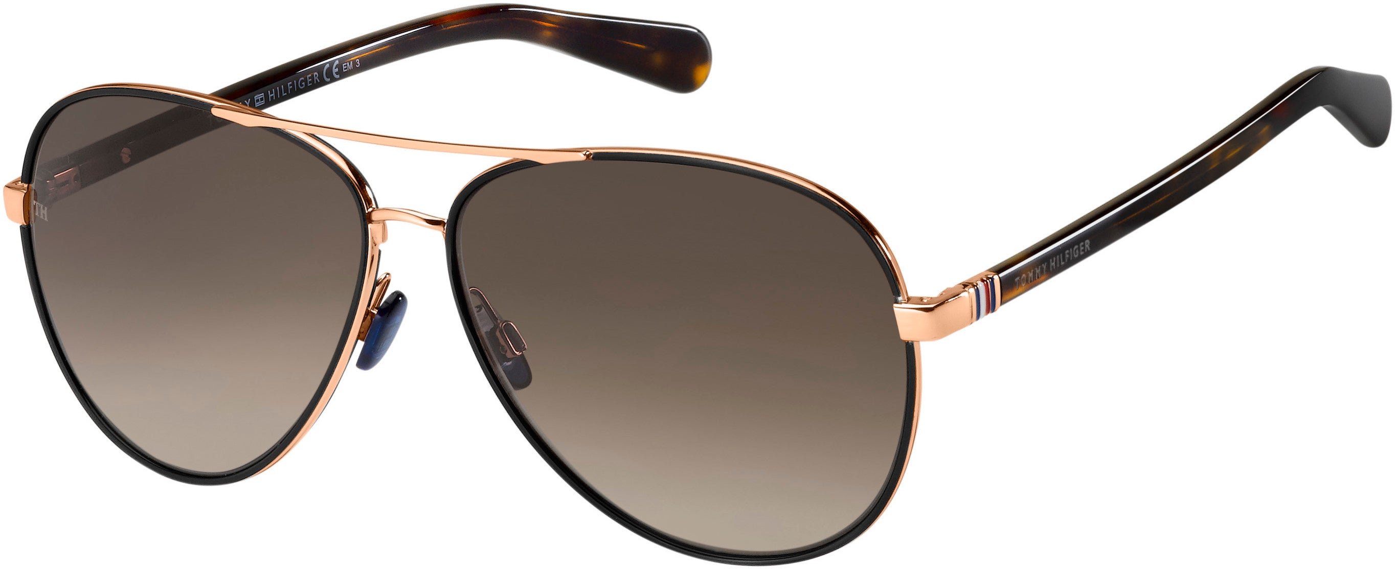 Tommy Hilfiger T. Hilfiger 1766/S Aviator Sunglasses 0DDB-0DDB  Gold Copper (HA Brown Gradient)