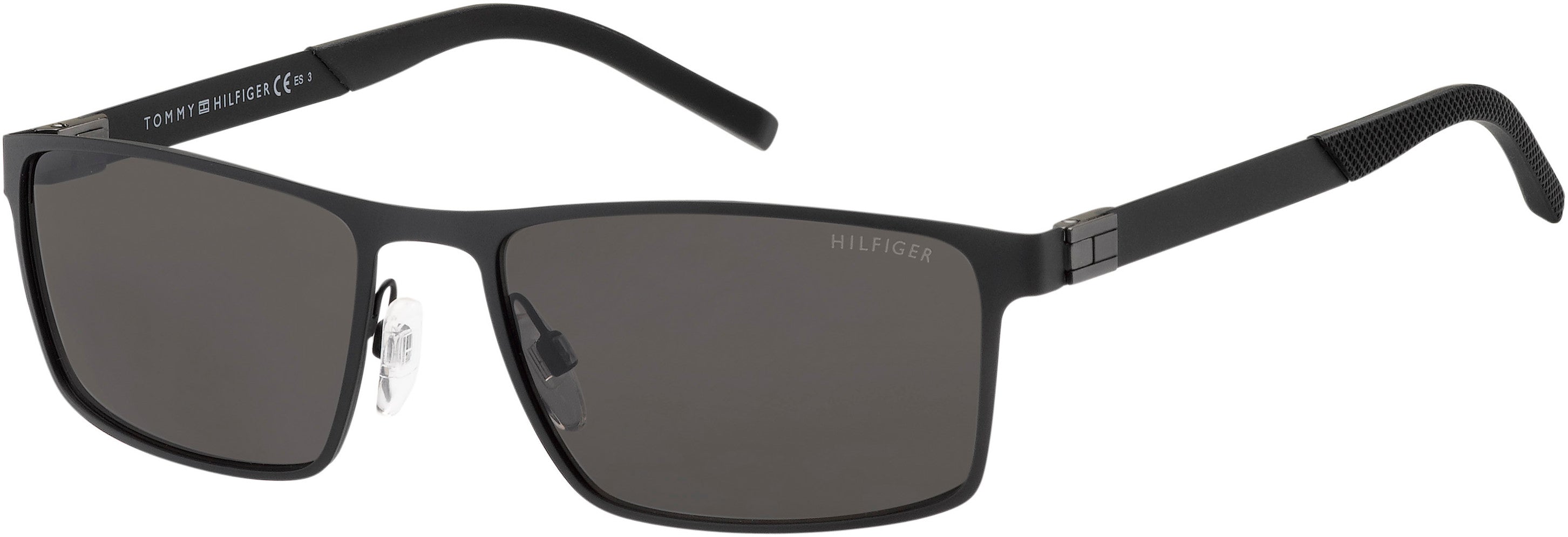 Tommy Hilfiger T. Hilfiger 1767/S Rectangular Sunglasses 0003-0003  Matte Black (IR Gray)