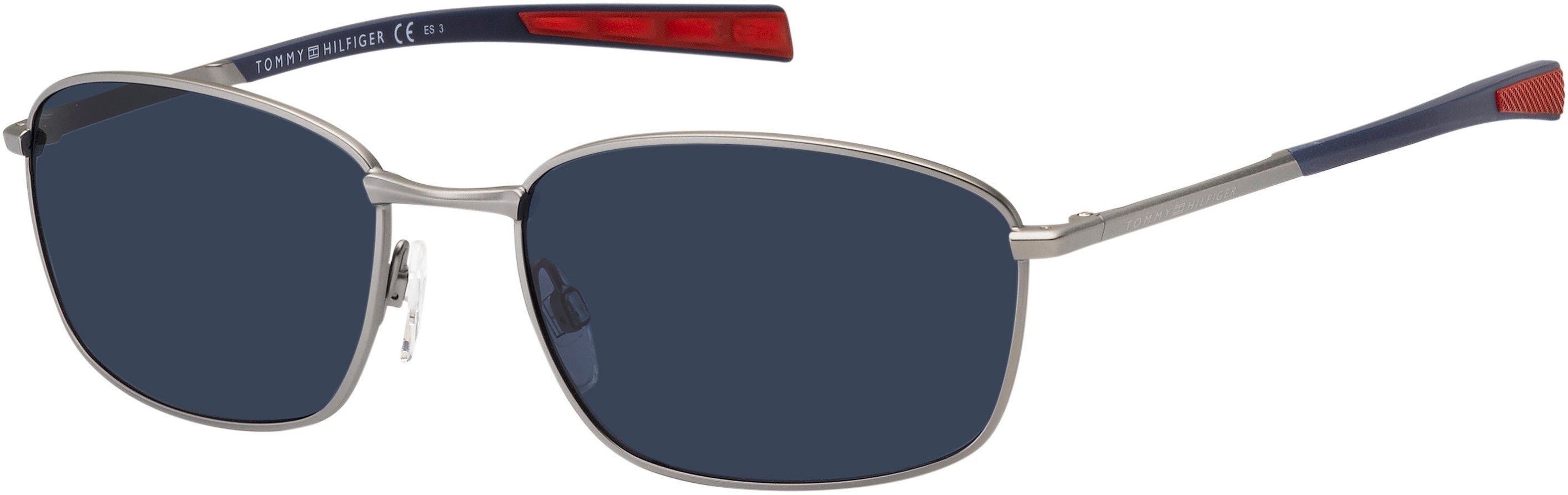 Tommy Hilfiger T. Hilfiger 1768/S Rectangular Sunglasses 0R81-0R81  Matte Ruthenium (KU Blue)
