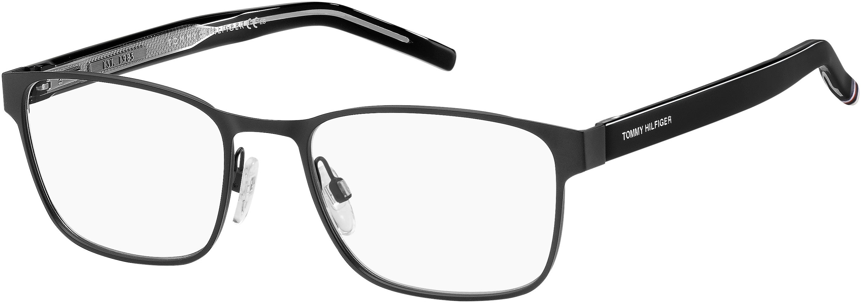 Tommy Hilfiger T. Hilfiger 1769 Rectangular Eyeglasses 0003-0003  Matte Black (00 Demo Lens)