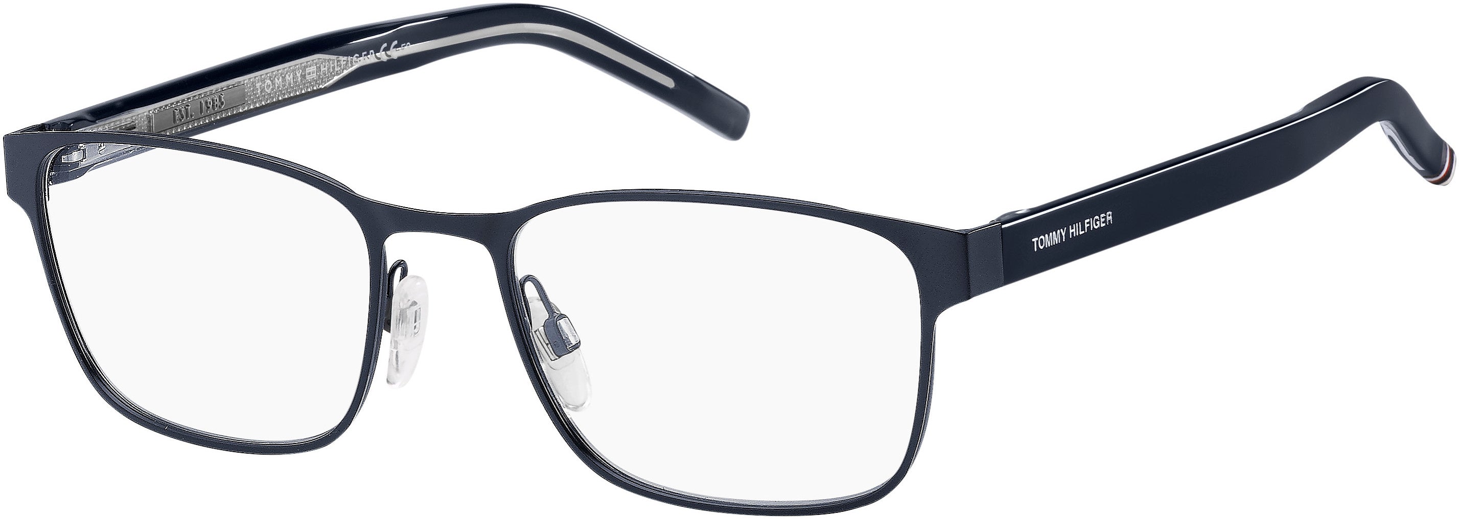 Tommy Hilfiger T. Hilfiger 1769 Rectangular Eyeglasses 0FLL-0FLL  Matte Blue (00 Demo Lens)