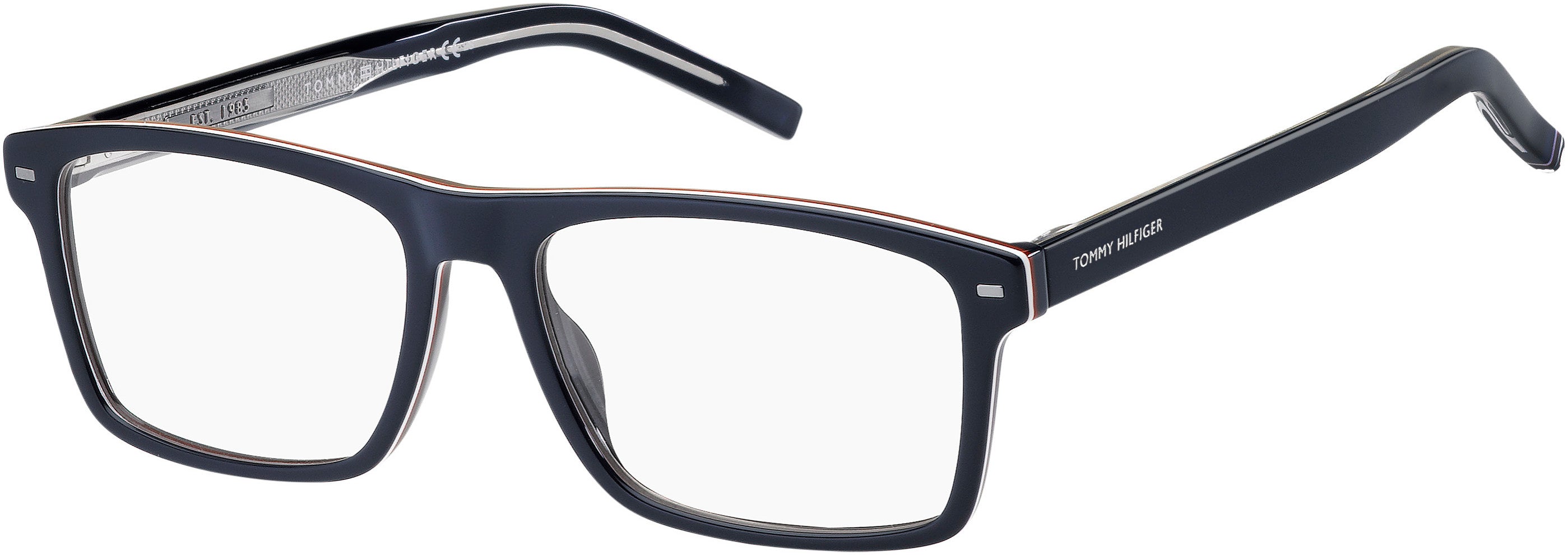 Tommy Hilfiger T. Hilfiger 1770 Rectangular Eyeglasses 0PJP-0PJP  Blue (00 Demo Lens)