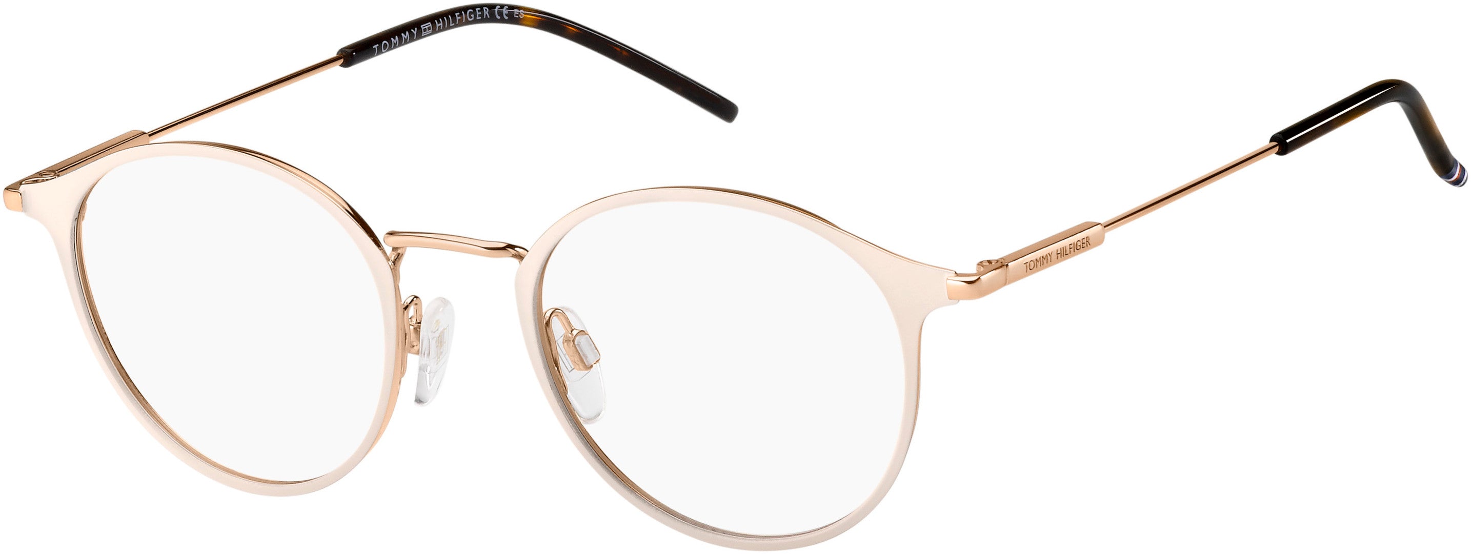 Tommy Hilfiger T. Hilfiger 1771 Tea Cup Eyeglasses 0LZ6-0LZ6  Pwd Havana Gold (00 Demo Lens)