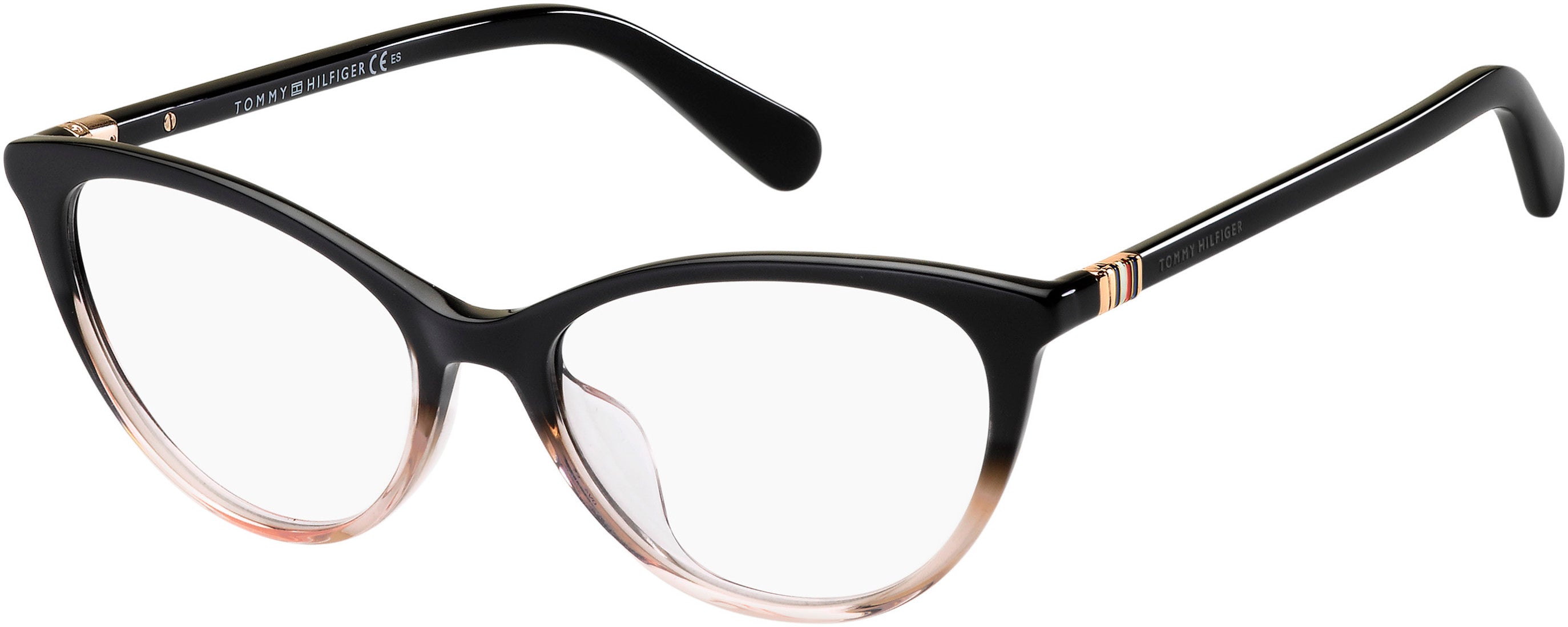 Tommy Hilfiger T. Hilfiger 1775 Cat Eye/butterfly Eyeglasses 0KDX-0KDX  Black Nude (00 Demo Lens)
