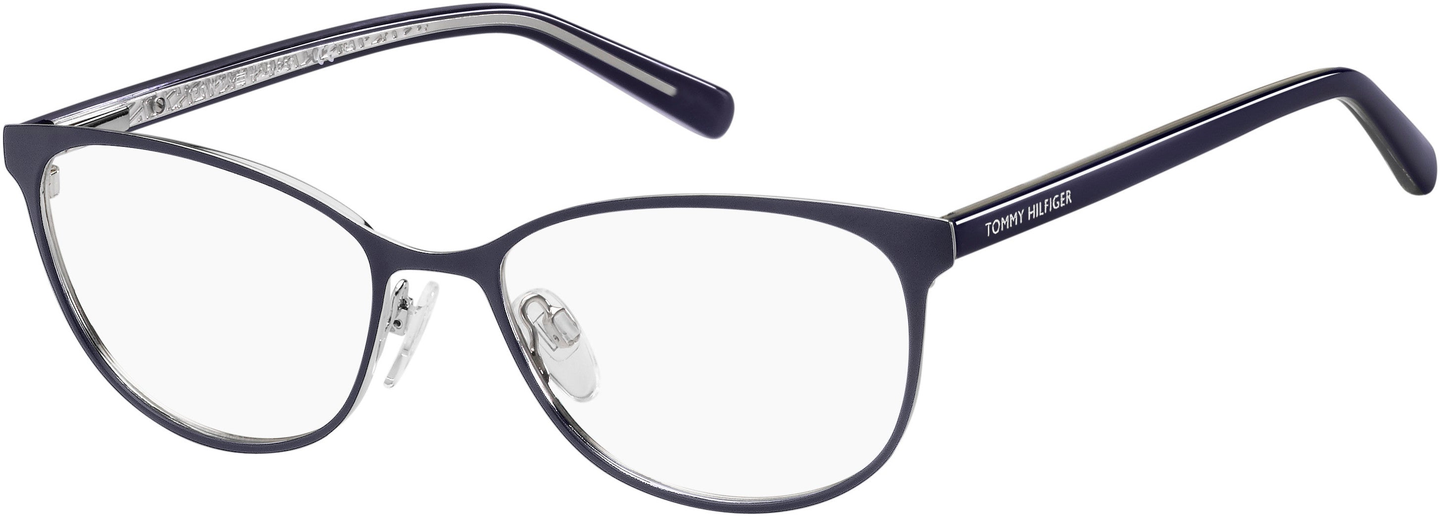 Tommy Hilfiger T. Hilfiger 1778 Cat Eye/butterfly Eyeglasses 0OXZ-0OXZ  Blue Crystal (00 Demo Lens)