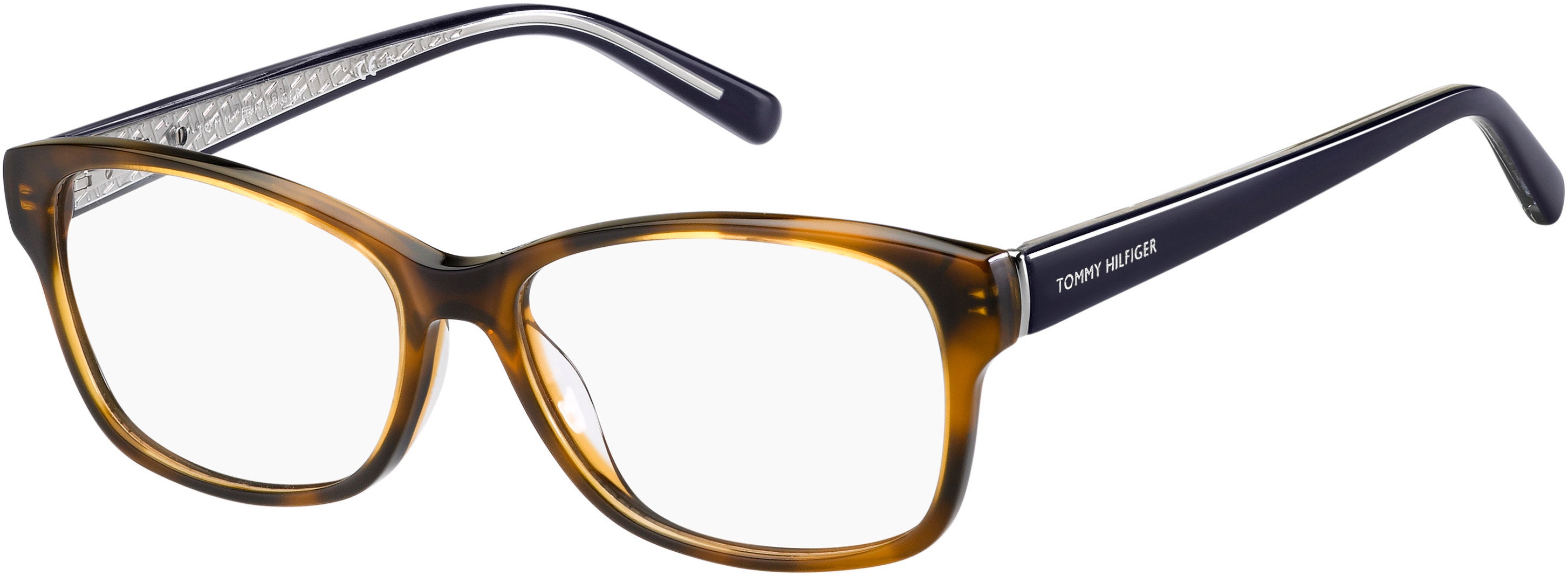 Tommy Hilfiger T. Hilfiger 1779 Cat Eye/butterfly Eyeglasses 0086-0086  Dark Havana (00 Demo Lens)