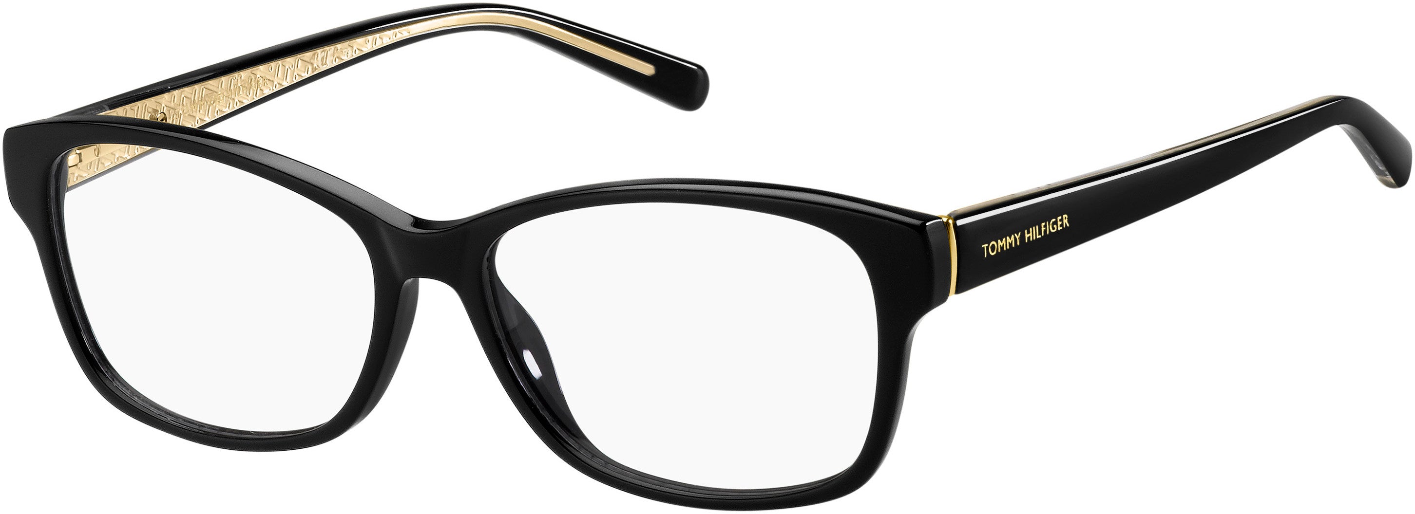 Tommy Hilfiger T. Hilfiger 1779 Cat Eye/butterfly Eyeglasses 0807-0807  Black (00 Demo Lens)