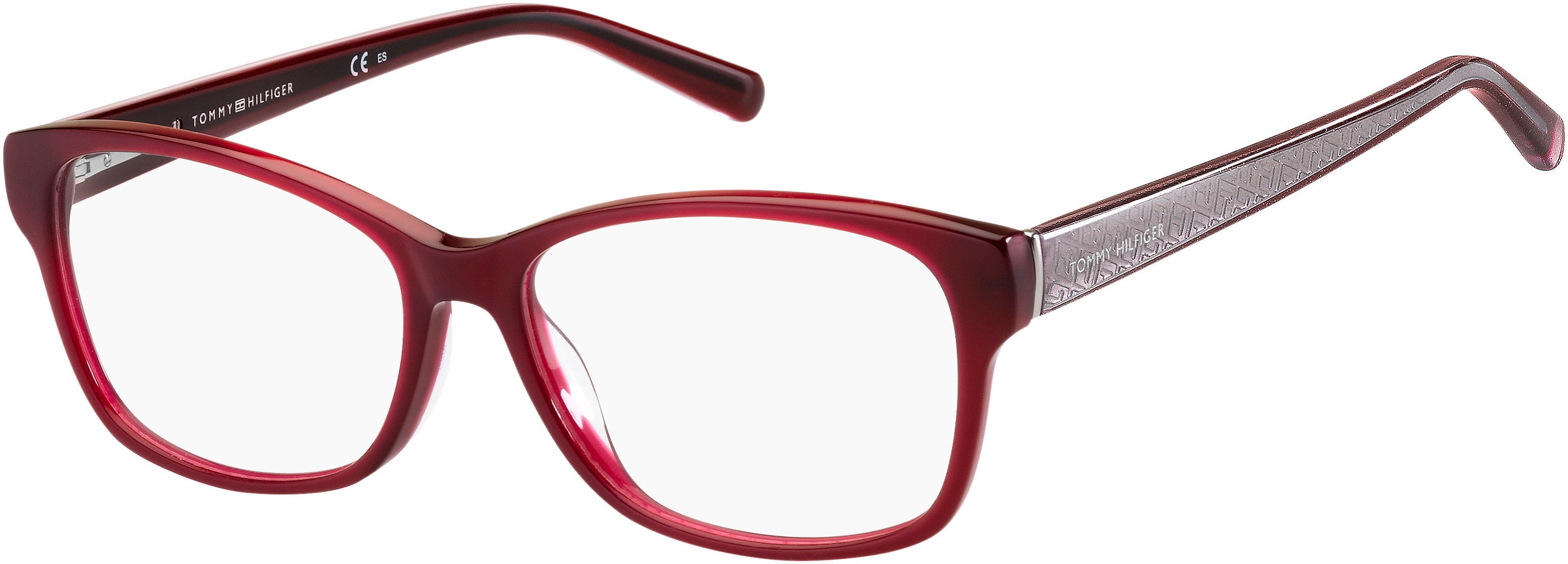 Tommy Hilfiger T. Hilfiger 1779 Cat Eye/butterfly Eyeglasses 0DXL-0DXL  Red Glitter Gold (00 Demo Lens)