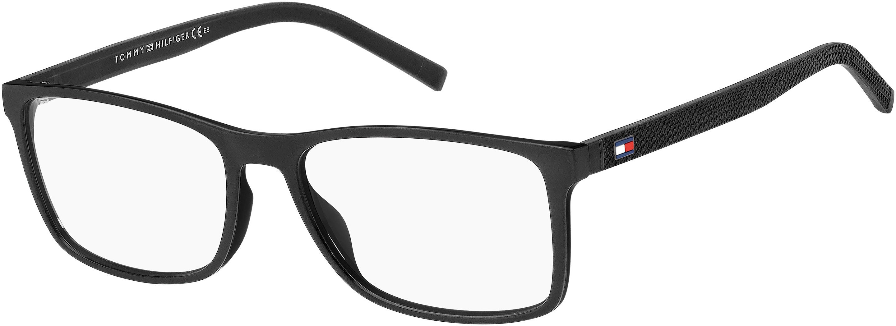 Tommy Hilfiger T. Hilfiger 1785 Rectangular Eyeglasses 0003-0003  Matte Black (00 Demo Lens)