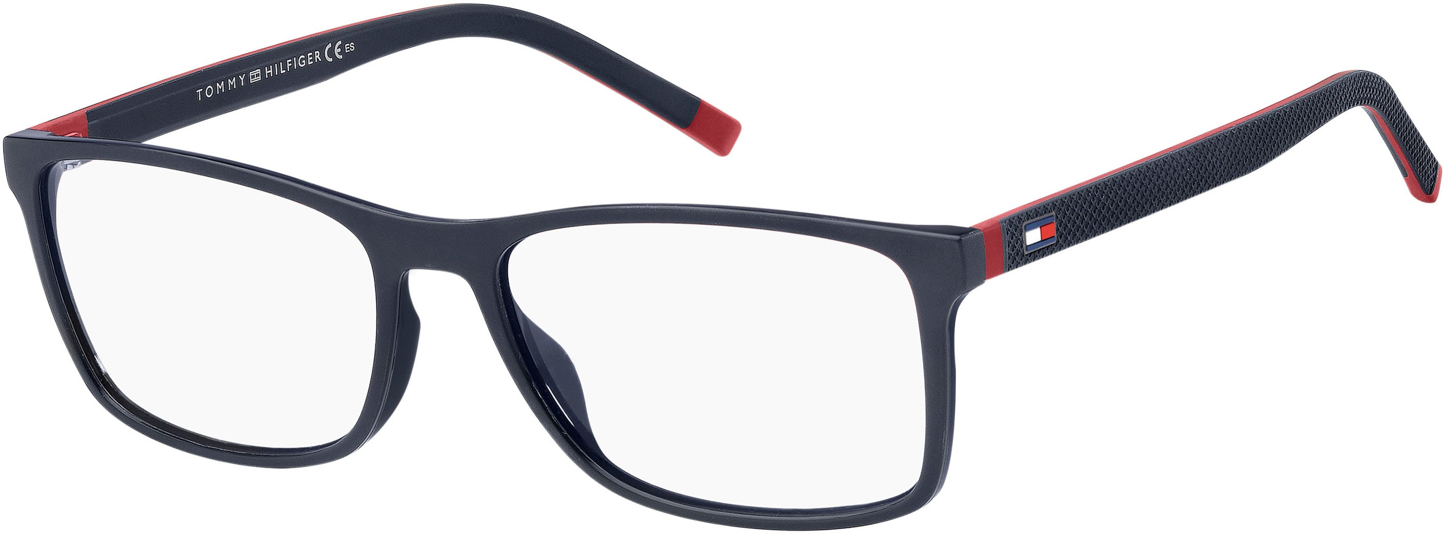 Tommy Hilfiger T. Hilfiger 1785 Rectangular Eyeglasses 0FLL-0FLL  Matte Blue (00 Demo Lens)