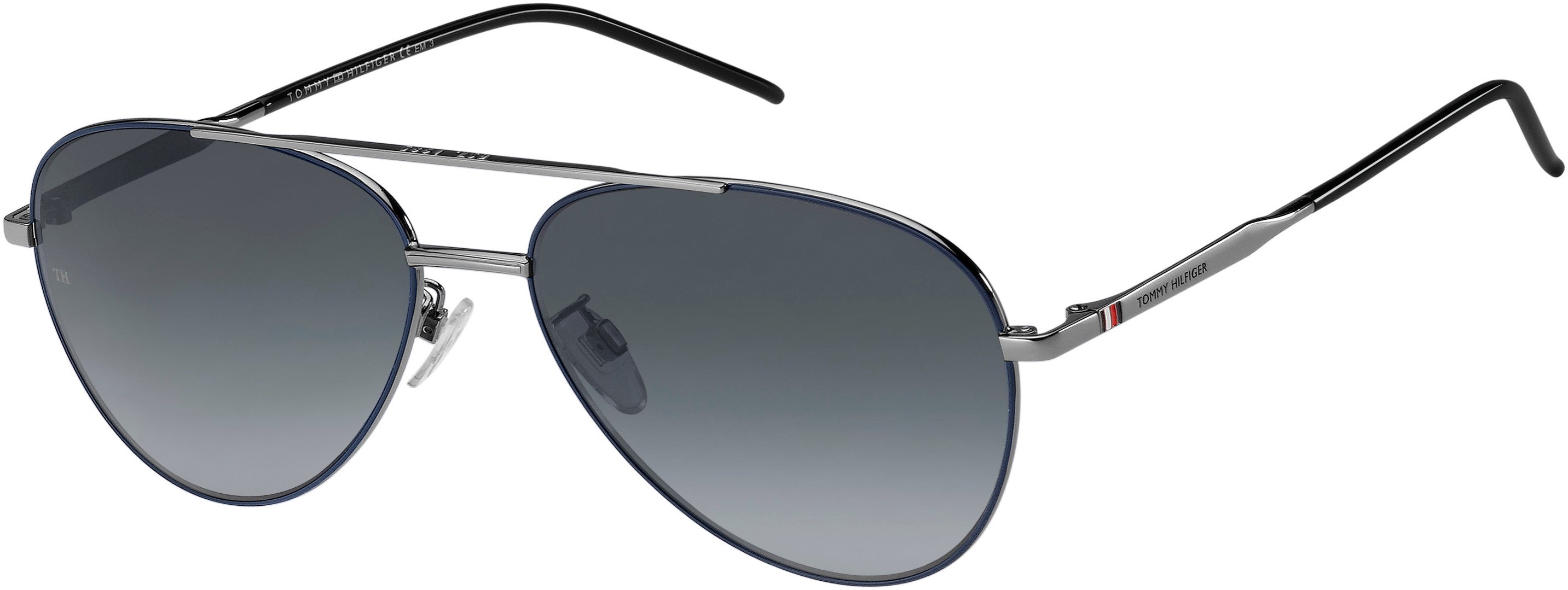 Tommy Hilfiger T. Hilfiger 1788/F/S Aviator Sunglasses 0V84-0V84  Rust Blue Rust (9O Dark Gray Gradient)