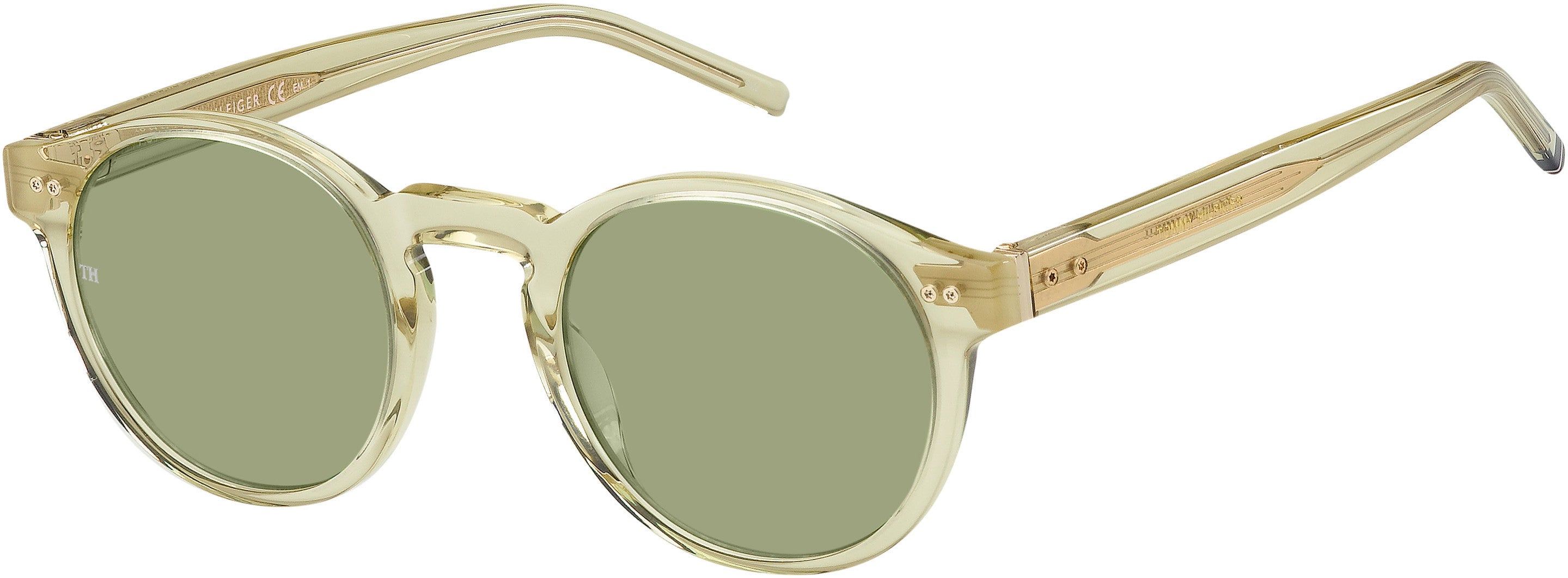 Tommy Hilfiger T. Hilfiger 1795/S Tea Cup Sunglasses 0FT4-0FT4  Crystal Honey Gold (QT Green)