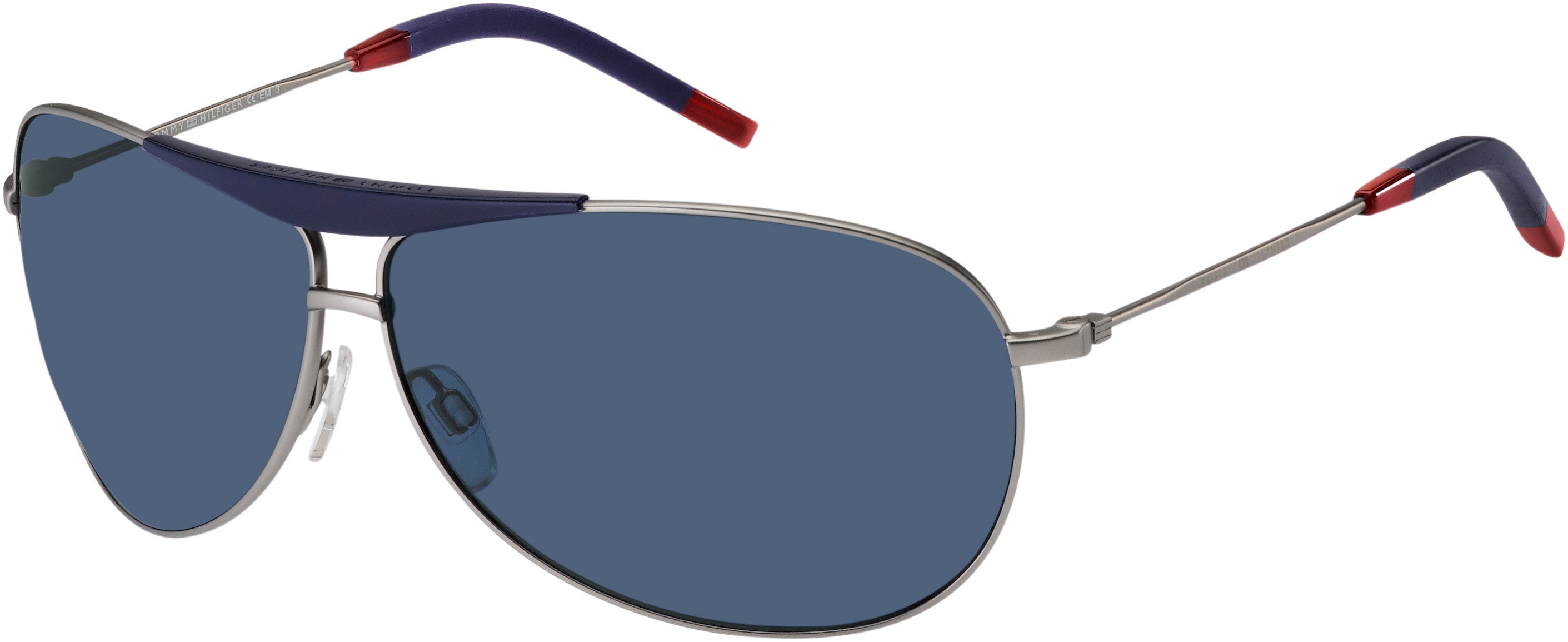 Tommy Hilfiger T. Hilfiger 1796/S Aviator Sunglasses 0R81-0R81  Matte Ruthenium (KU Blue)