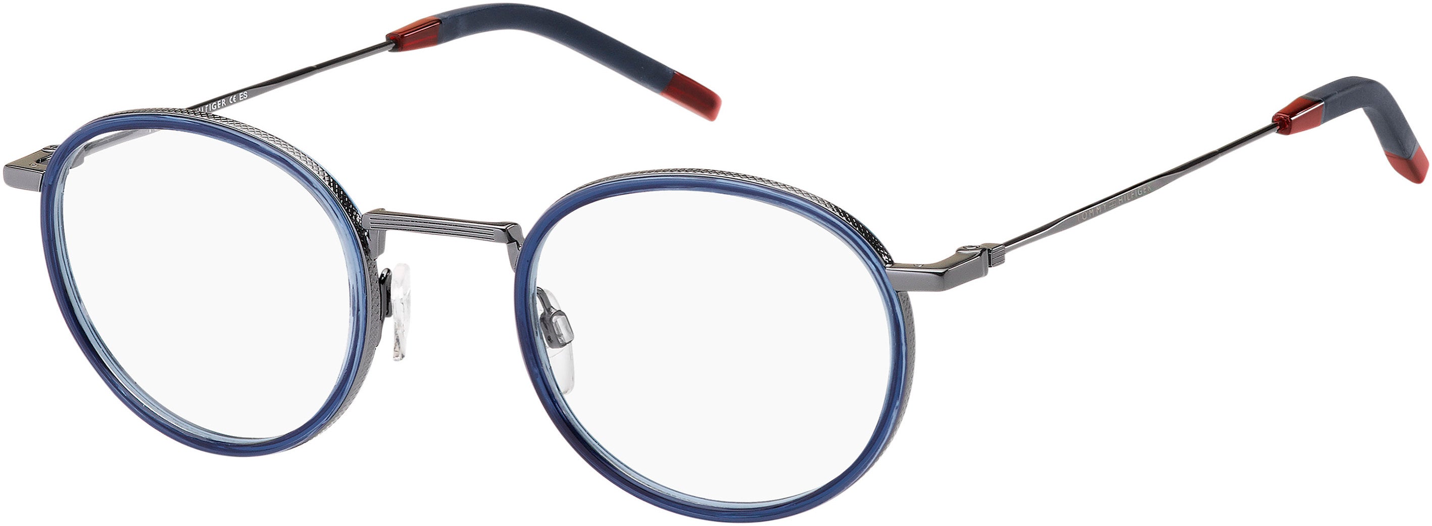 Tommy Hilfiger T. Hilfiger 1815 Oval Modified Eyeglasses 0PJP-0PJP  Blue (00 Demo Lens)