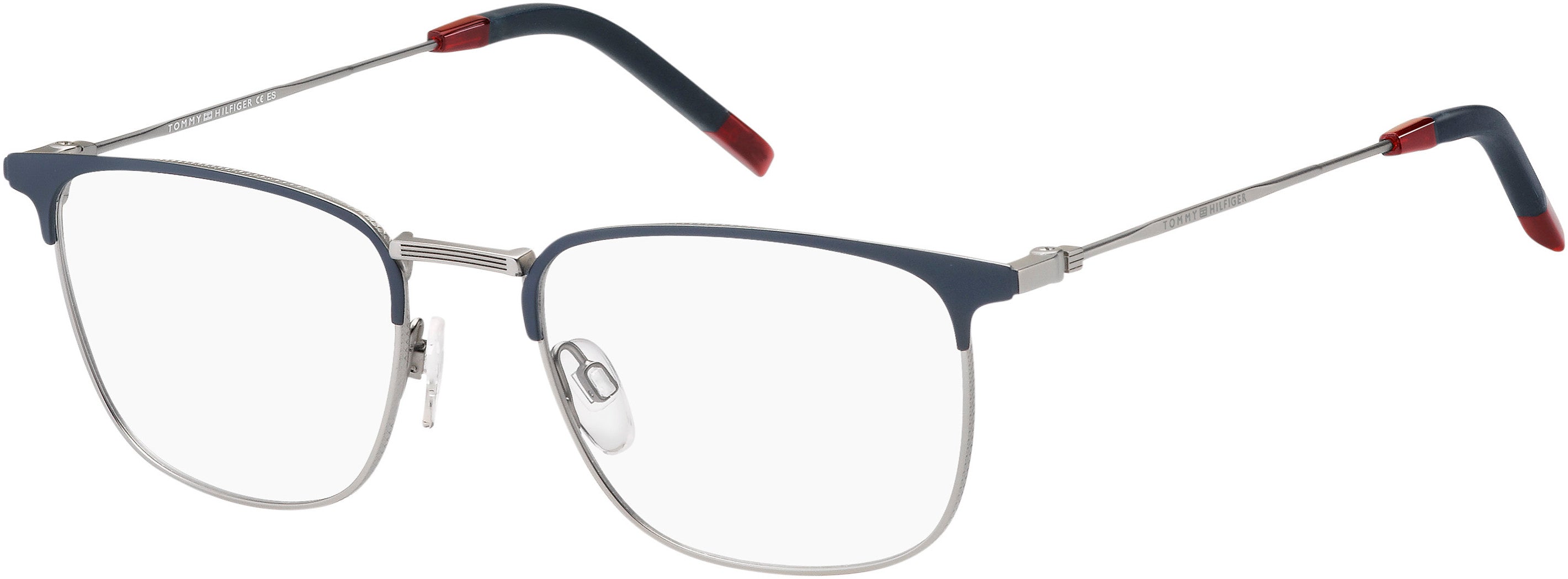 Tommy Hilfiger T. Hilfiger 1816 Square Eyeglasses 0FLL-0FLL  Matte Blue (00 Demo Lens)