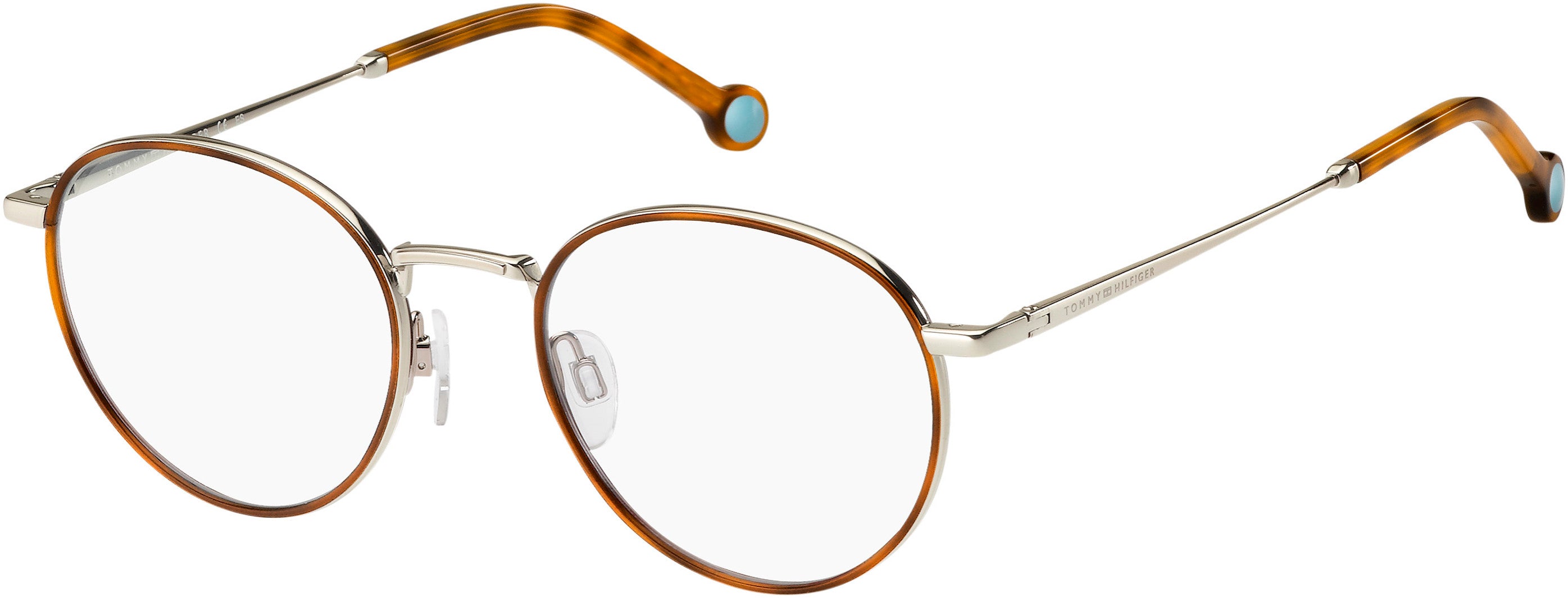 Tommy Hilfiger T. Hilfiger 1820 Oval Modified Eyeglasses 03YG-03YG  Lgh Gold (00 Demo Lens)