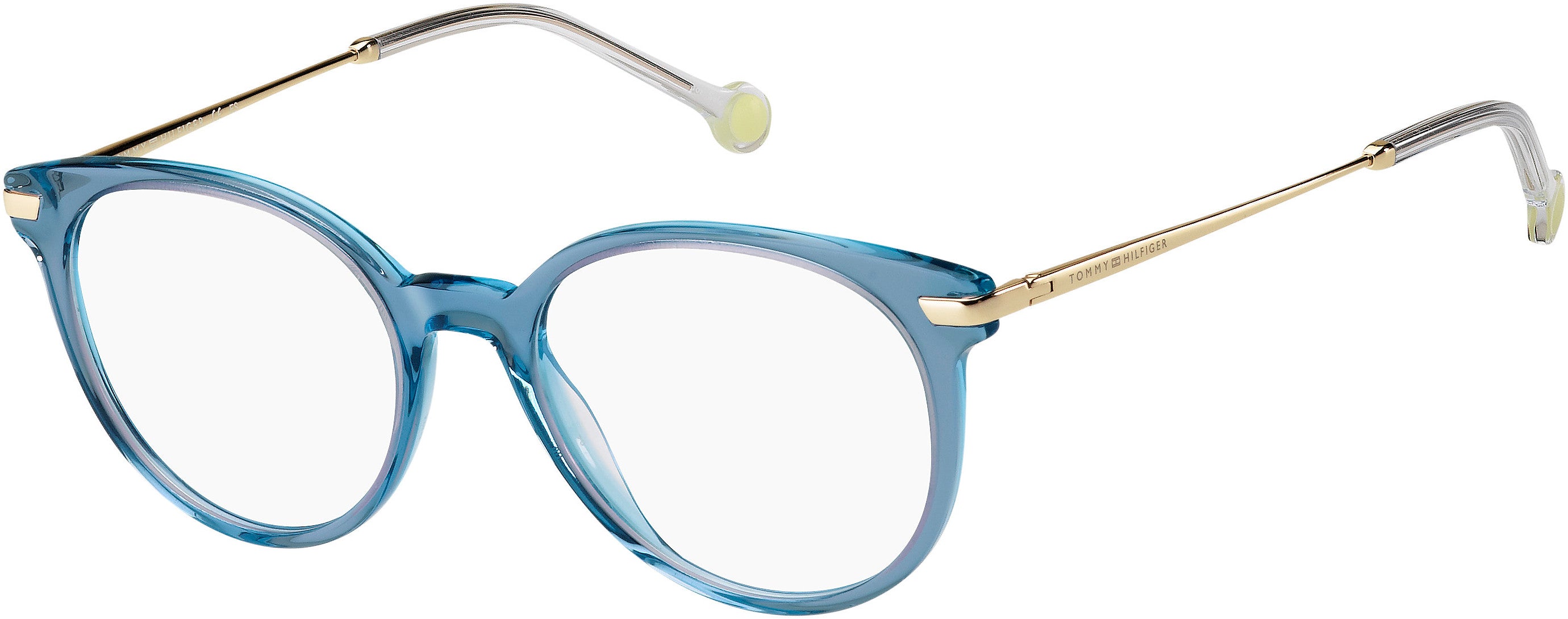 Tommy Hilfiger T. Hilfiger 1821 Oval Modified Eyeglasses 0PJP-0PJP  Blue (00 Demo Lens)
