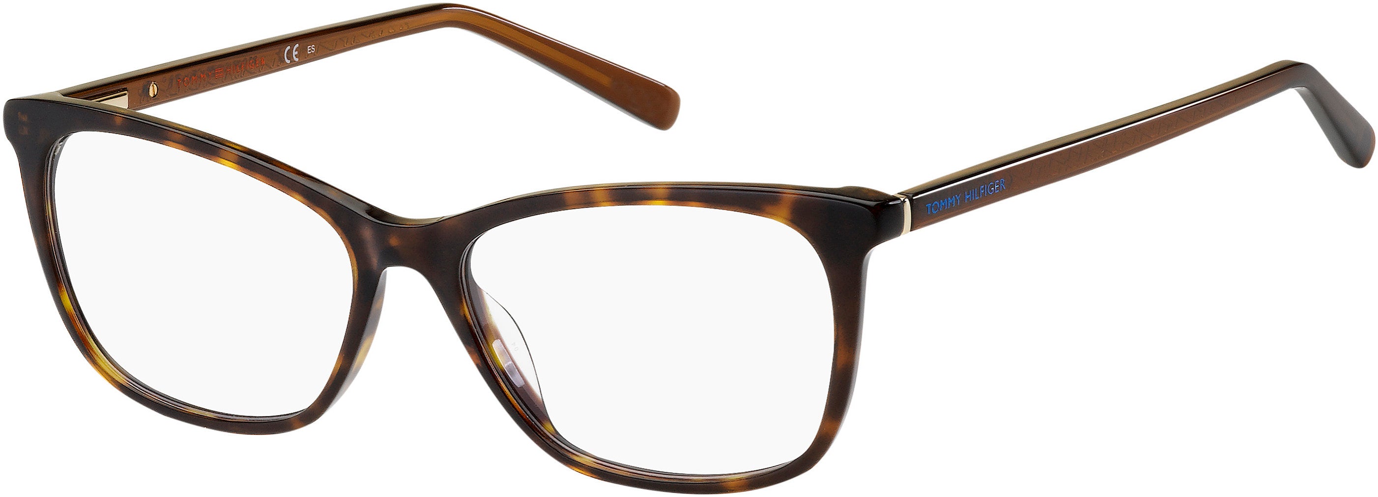 Tommy Hilfiger T. Hilfiger 1825 Cat Eye/butterfly Eyeglasses 0086-0086  Dark Havana (00 Demo Lens)