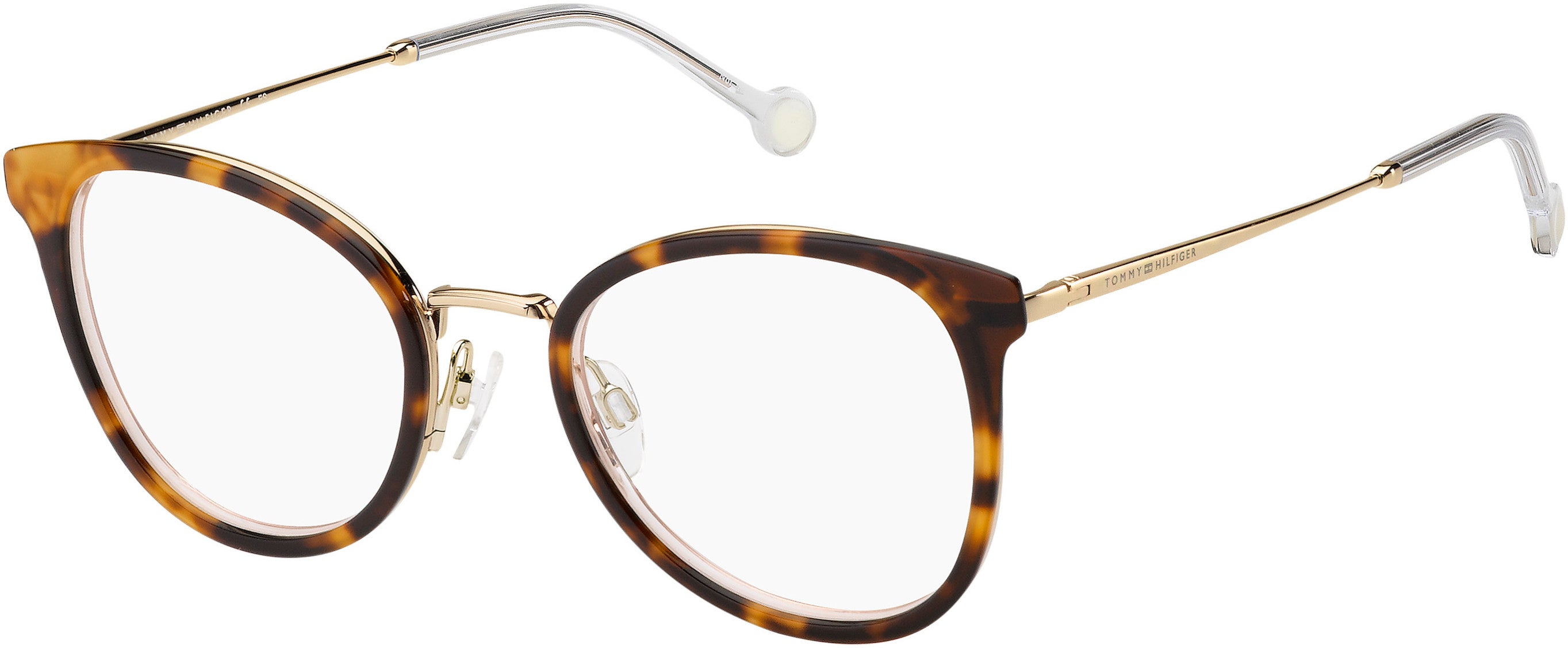 Tommy Hilfiger T. Hilfiger 1837 Cat Eye/butterfly Eyeglasses 0HT8-0HT8  Pink Havana (00 Demo Lens)