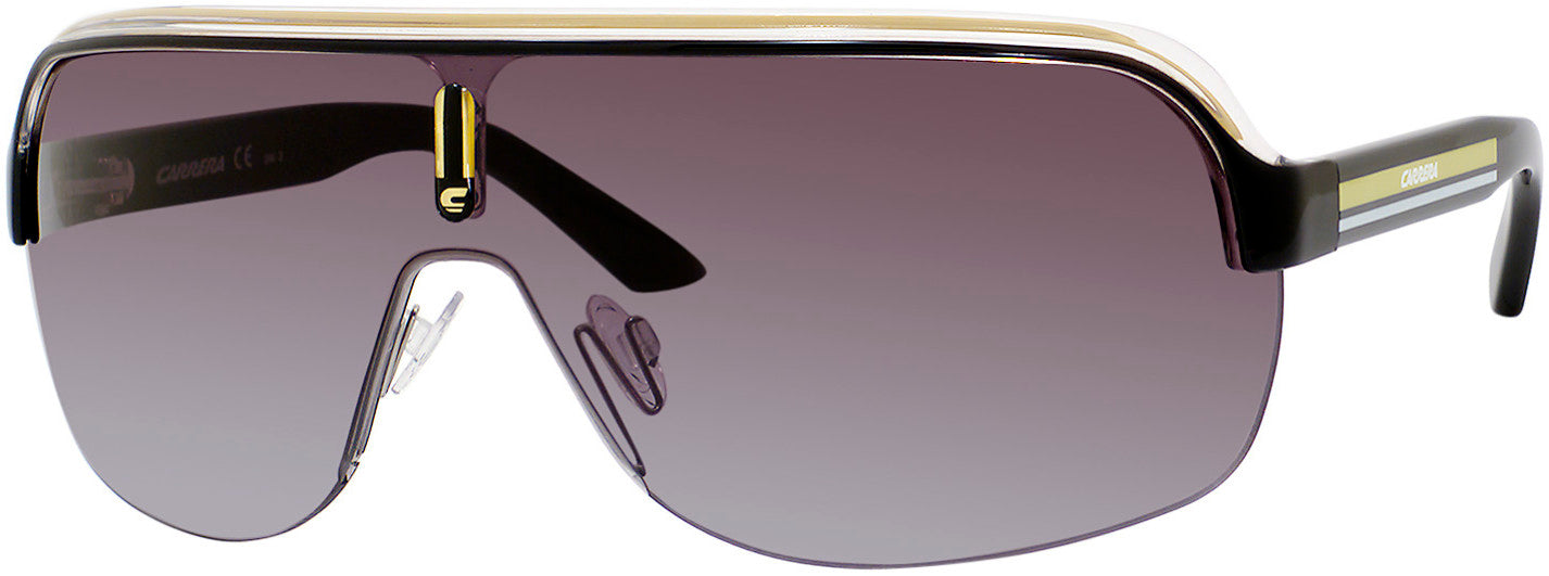 Carrera Topcar 1 Shield Sunglasses 0KBN-0KBN  Black Crystal Yellow (PT Gray Gradient)