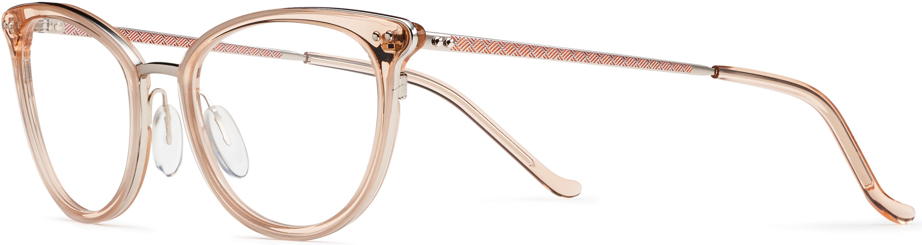 Safilo 2.0 Trama 01 Cat Eye/butterfly Eyeglasses 0L7Q-0L7Q  Orange (00 Demo Lens)