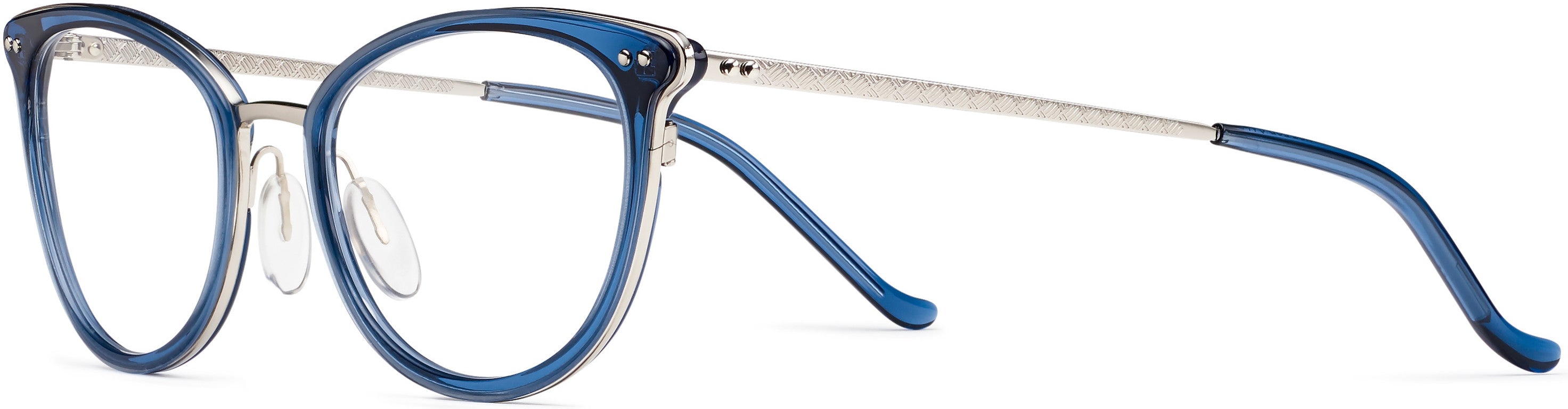 Safilo 2.0 Trama 01 Cat Eye/butterfly Eyeglasses 0PJP-0PJP  Blue (00 Demo Lens)