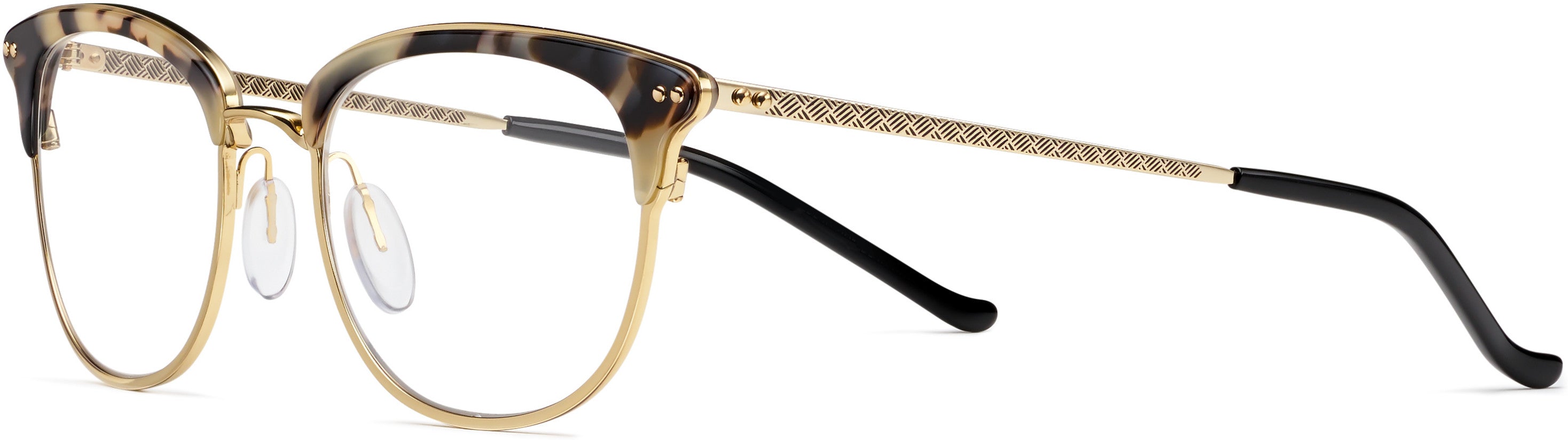 Safilo 2.0 Trama 02 Cat Eye/butterfly Eyeglasses 0TCB-0TCB  White Bksptt (00 Demo Lens)