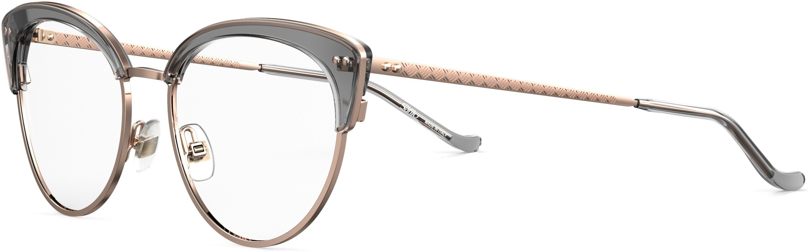 Safilo 2.0 Trama 03 Oval Modified Eyeglasses 0KB7-0KB7  Gray (00 Demo Lens)