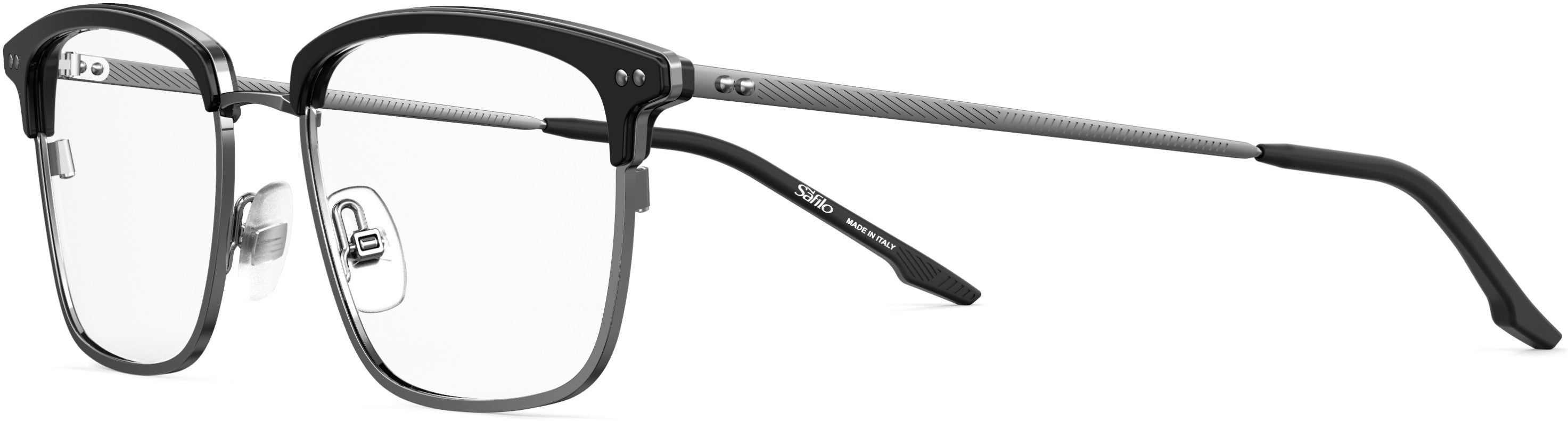 Safilo 2.0 Trama 05 Rectangular Eyeglasses 0003-0003  Matte Black (00 Demo Lens)
