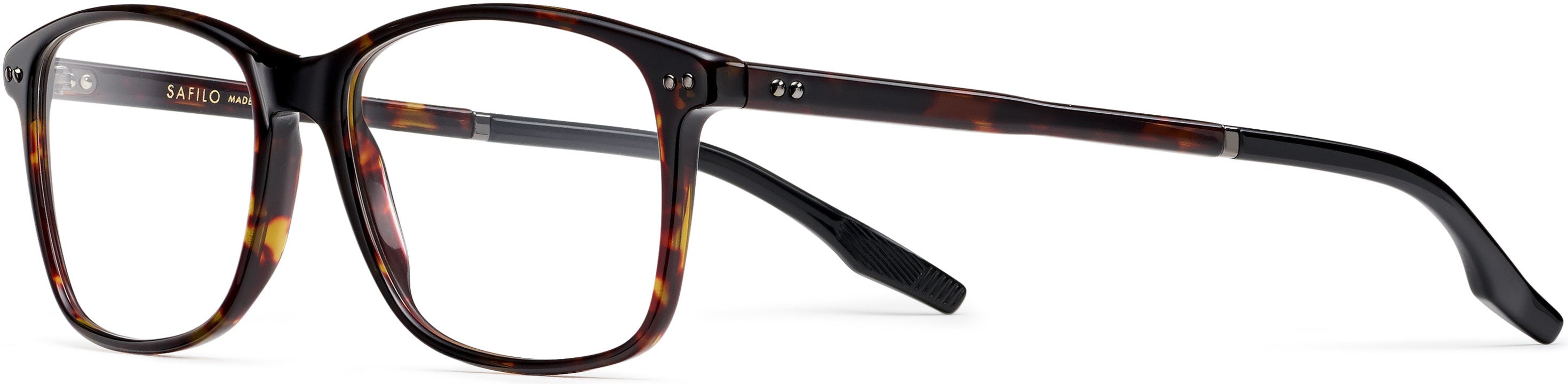 Safilo 2.0 Tratto 01 Rectangular Eyeglasses 0086-0086  Dark Havana (00 Demo Lens)