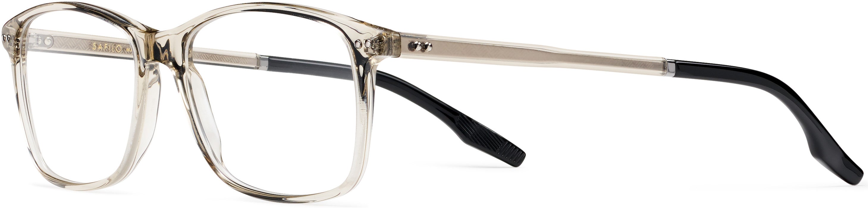 Safilo 2.0 Tratto 01 Rectangular Eyeglasses 079U-079U  Mud (00 Demo Lens)