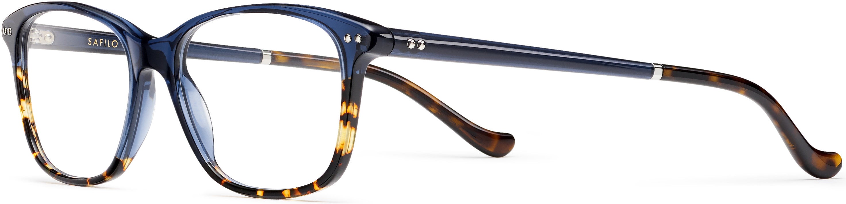 Safilo 2.0 Tratto 04 Square Eyeglasses 0JBW-0JBW  Blue Havana (00 Demo Lens)