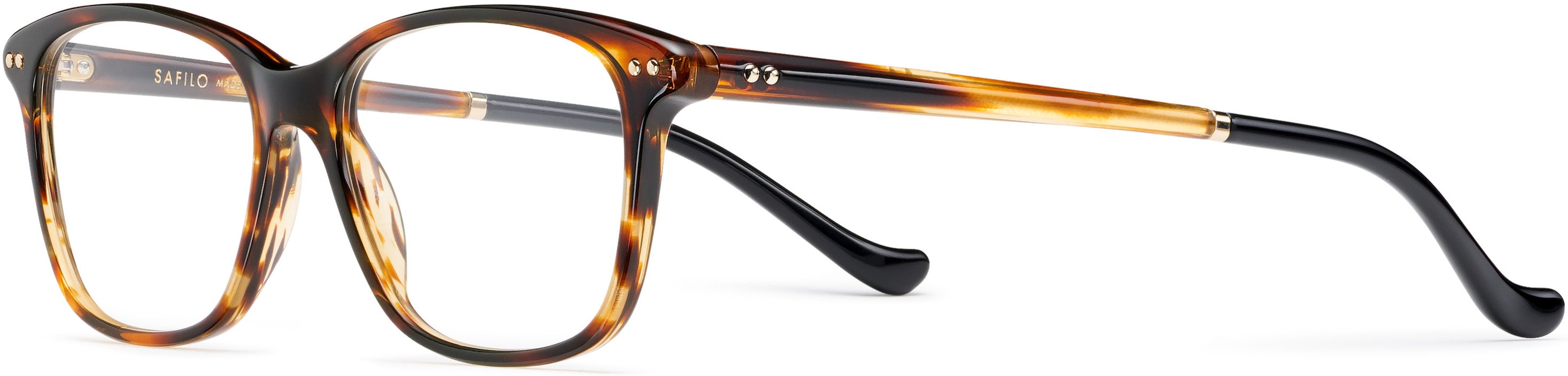 Safilo 2.0 Tratto 04 Square Eyeglasses 0KVI-0KVI  Striped Brown (00 Demo Lens)