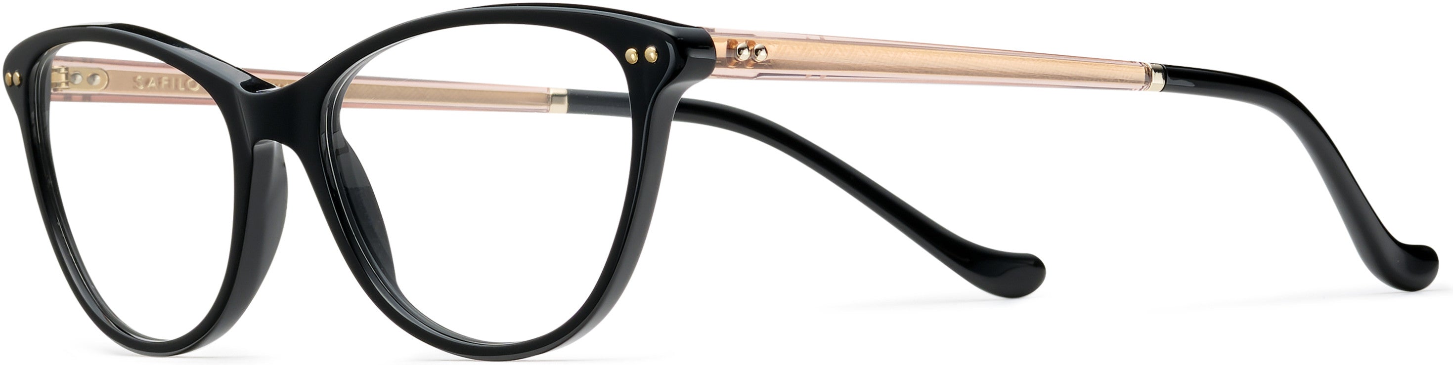 Safilo 2.0 Tratto 09 Cat Eye/butterfly Eyeglasses 03H2-03H2  Black Pink (00 Demo Lens)