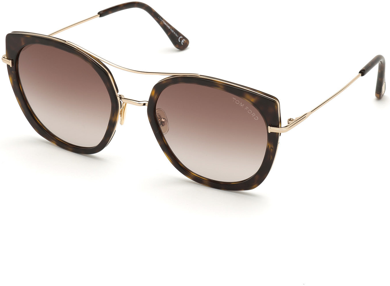 Brown Round acetate sunglasses, Tom Ford