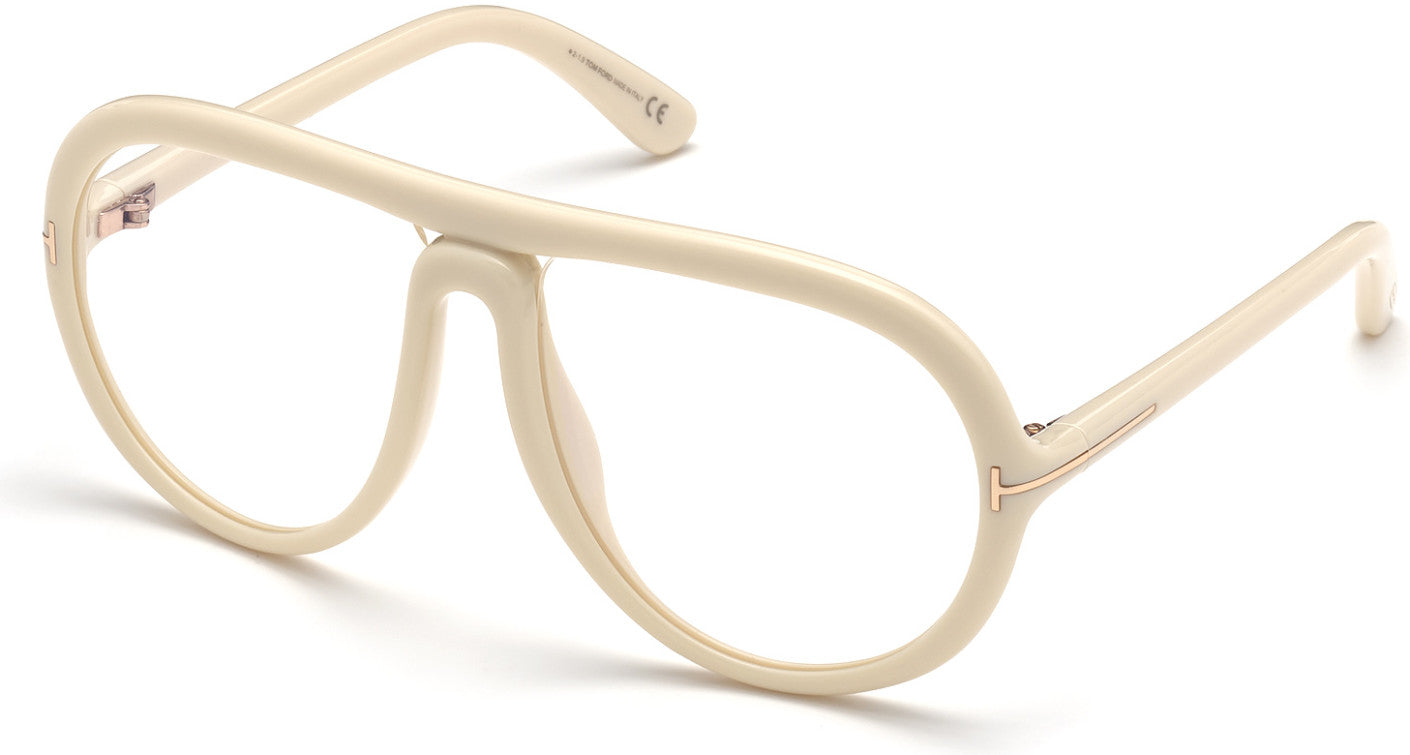 Tom Ford FT0768 Cybil Pilot Sunglasses 025-025 - Shiny Ivory (Ss20 Adv)