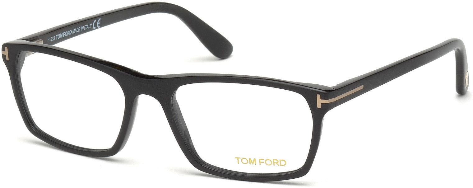 Tom Ford FT4295 Geometric Eyeglasses 002-002 - Matte Black