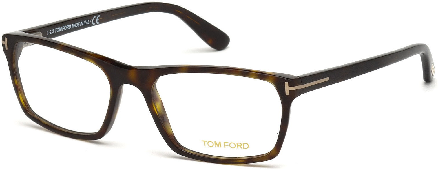 Tom Ford FT4295 Geometric Eyeglasses 052-052 - Dark Havana