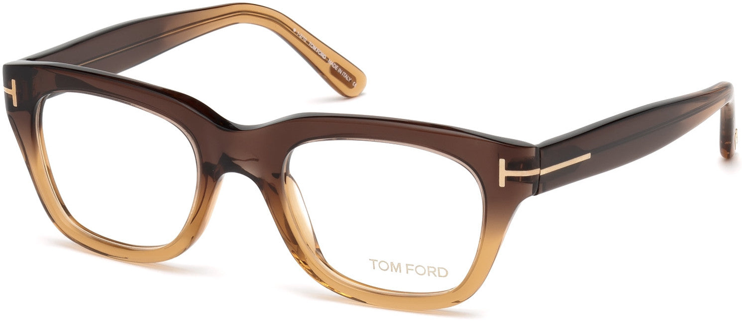 Tom Ford FT5178 Geometric Eyeglasses 050-050 - Dark Brown/other