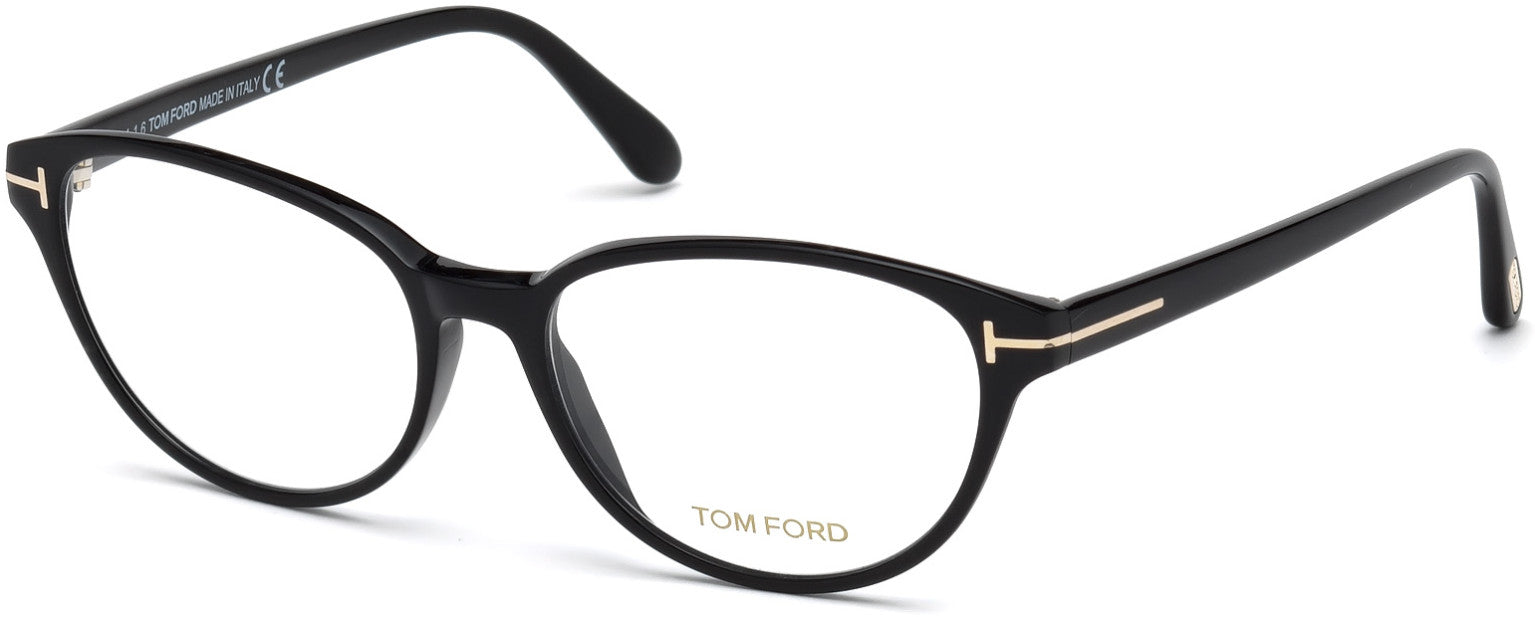 Tom Ford FT5422-F Cat Eyeglasses 001-001 - Shiny Black
