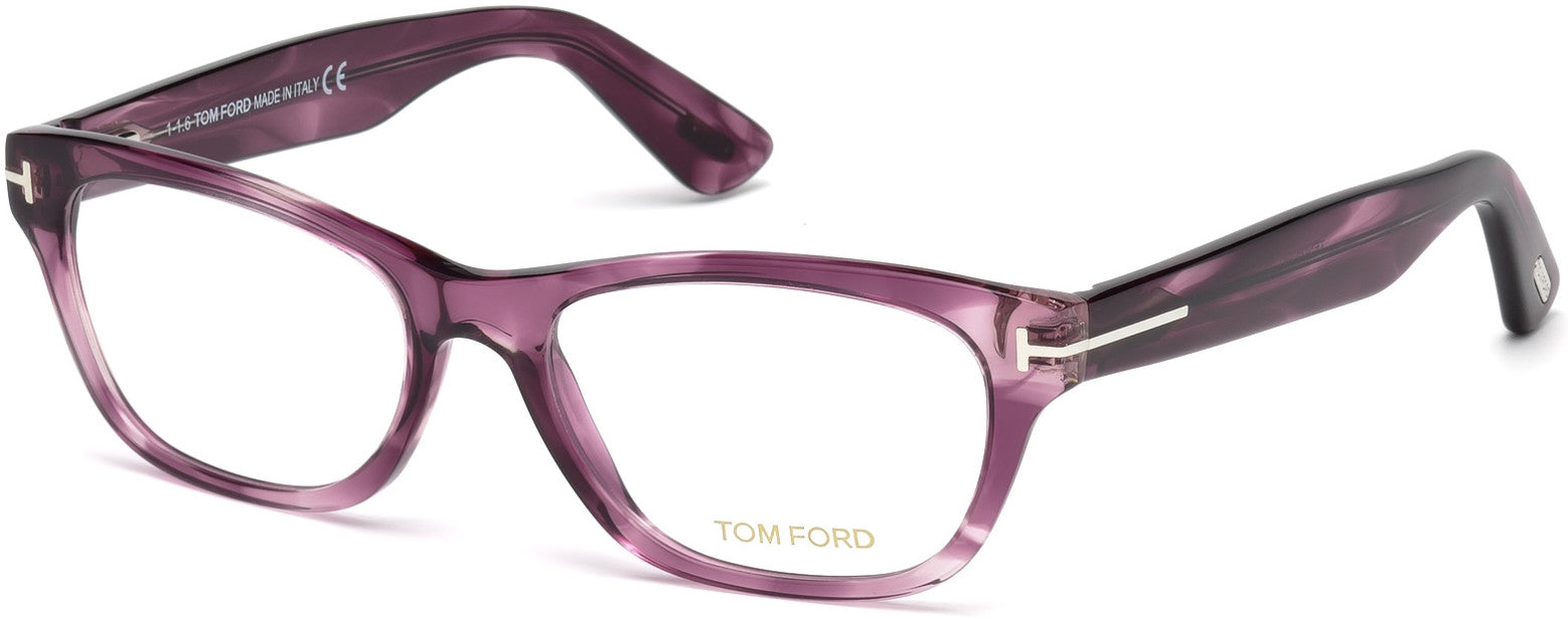 Tom Ford FT5425 Geometric Eyeglasses 081-081 - Shiny Violet