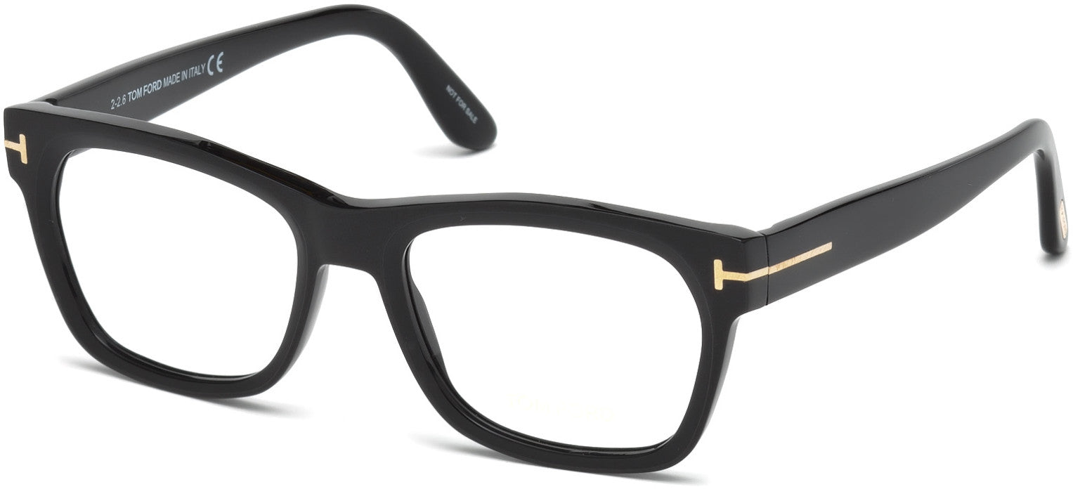 Tom Ford FT5468-F Geometric Eyeglasses 002-002 - Matte Black